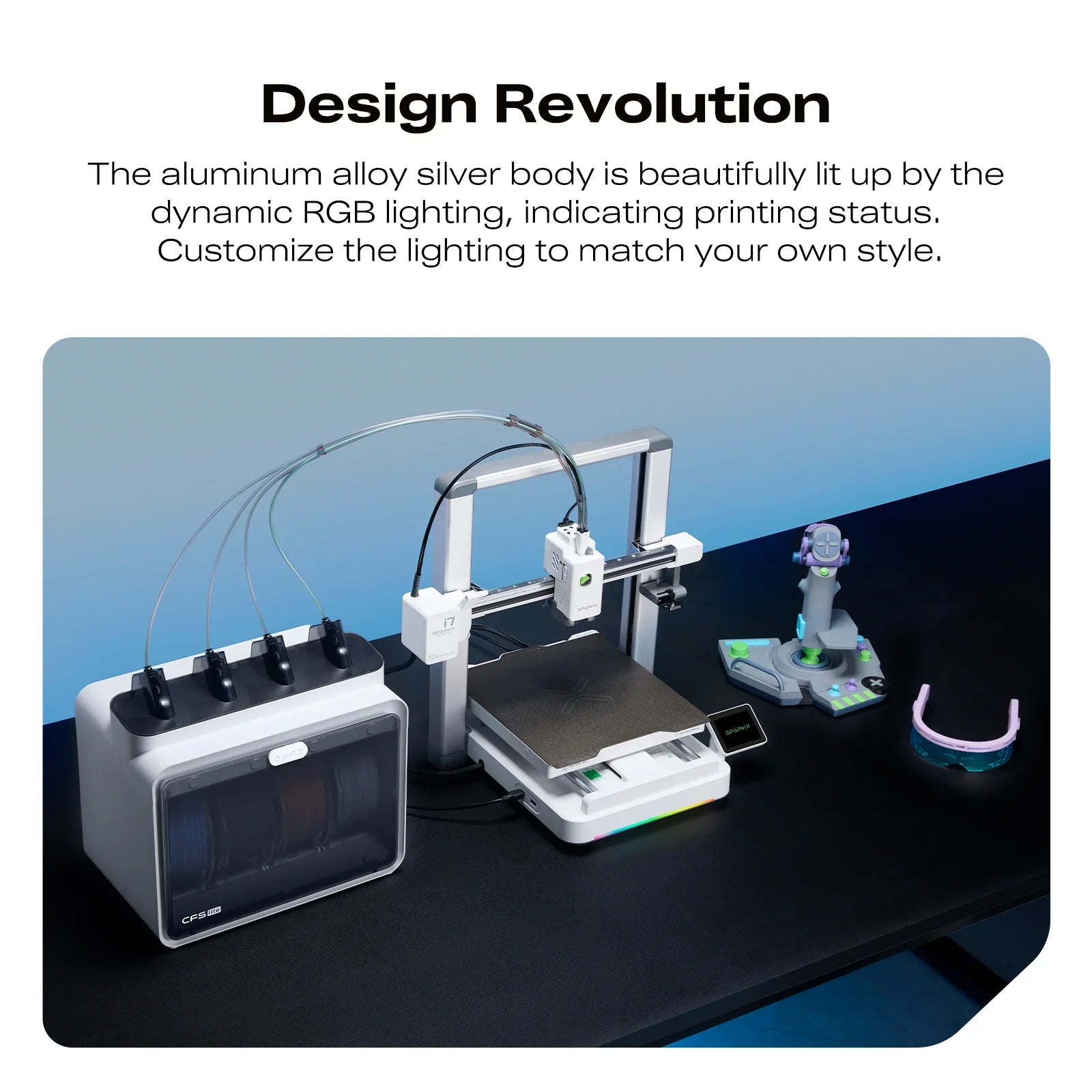 Creality SPARKX i7 Color Combo 3D Printer AI Photo to 3D Model RGB Light Custom Figurines Creative Use