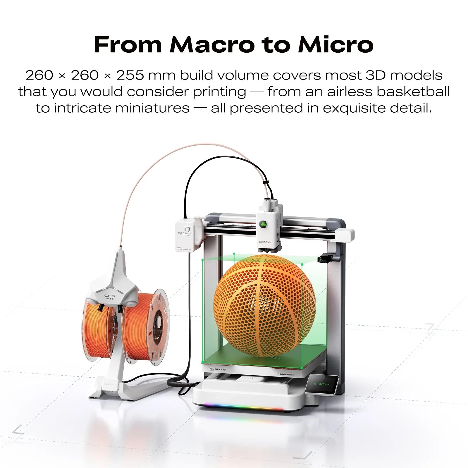 Creality SPARKX i7 Color Combo 3D Printer AI Photo to 3D Model RGB Light Custom Figurines Creative Use