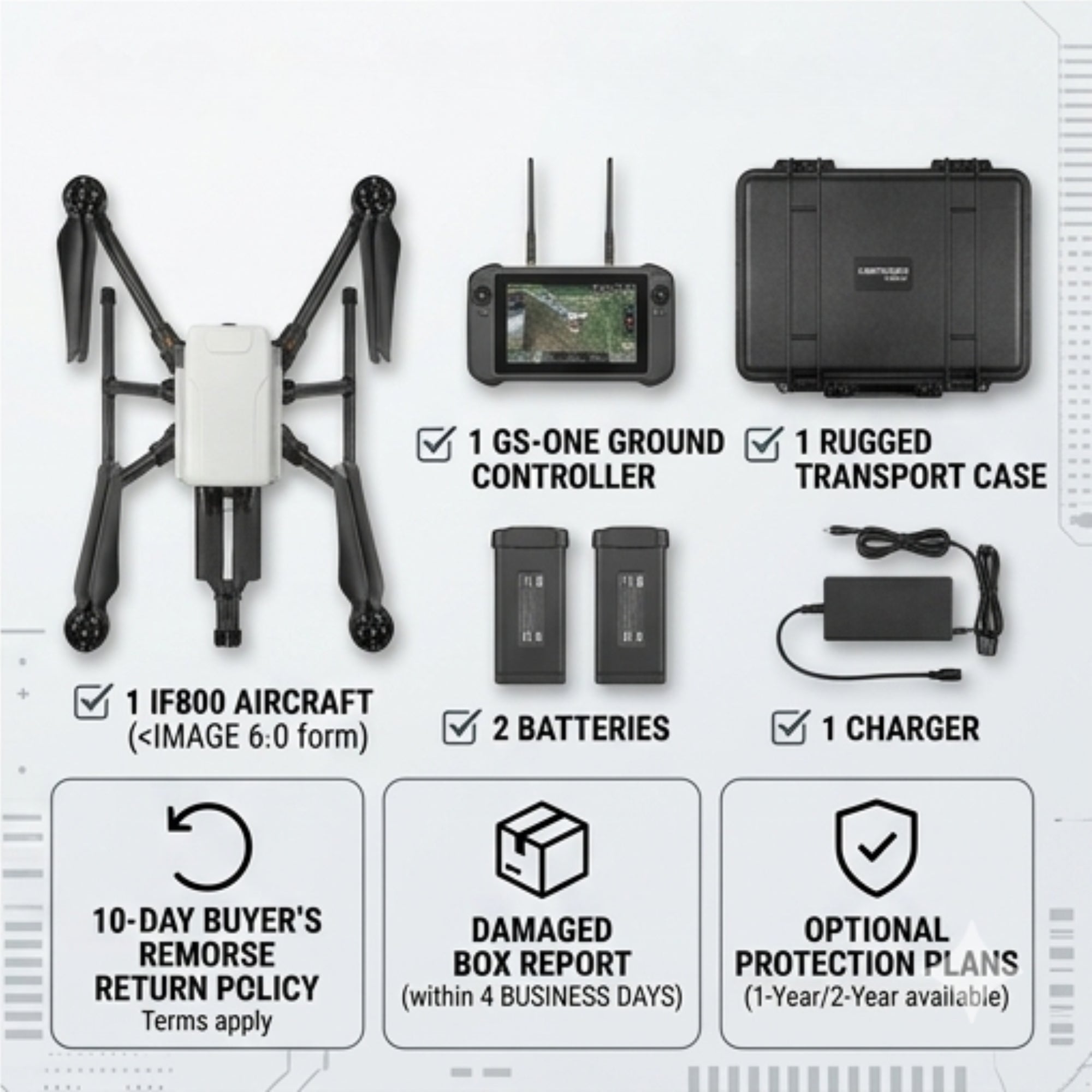 Inspired Flight IF800 GS-One Base Bundle - Drone Ground System Kit