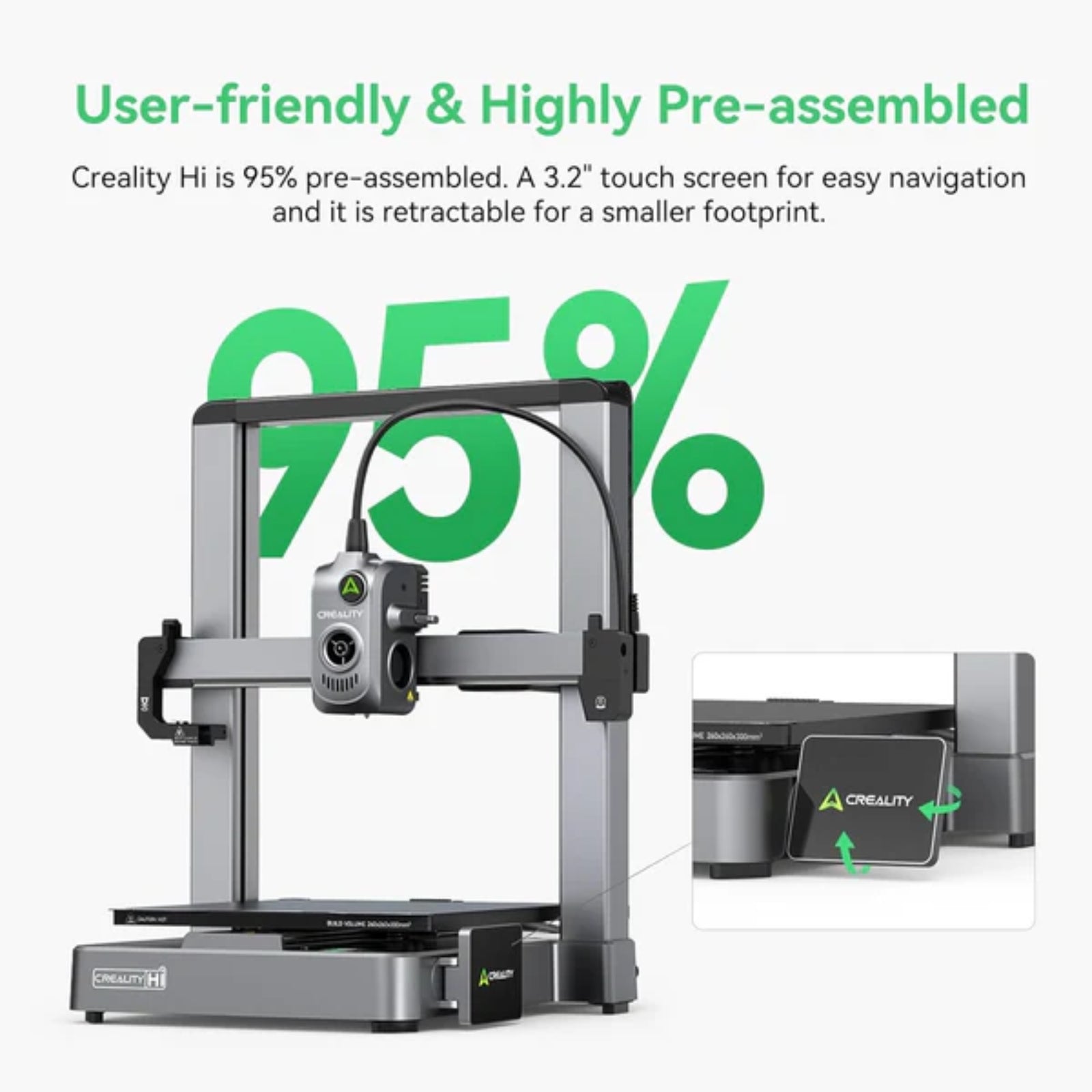 Creality HI 3D Printer 500mm/s RFID Auto Detection High Speed Smart Print Professional Use