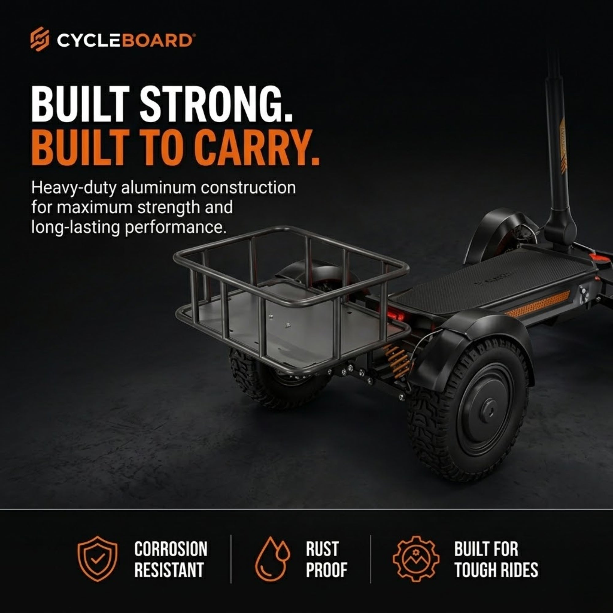 REAR BRACKET & CARGO BASKET COMBO | X-QUAD 3000