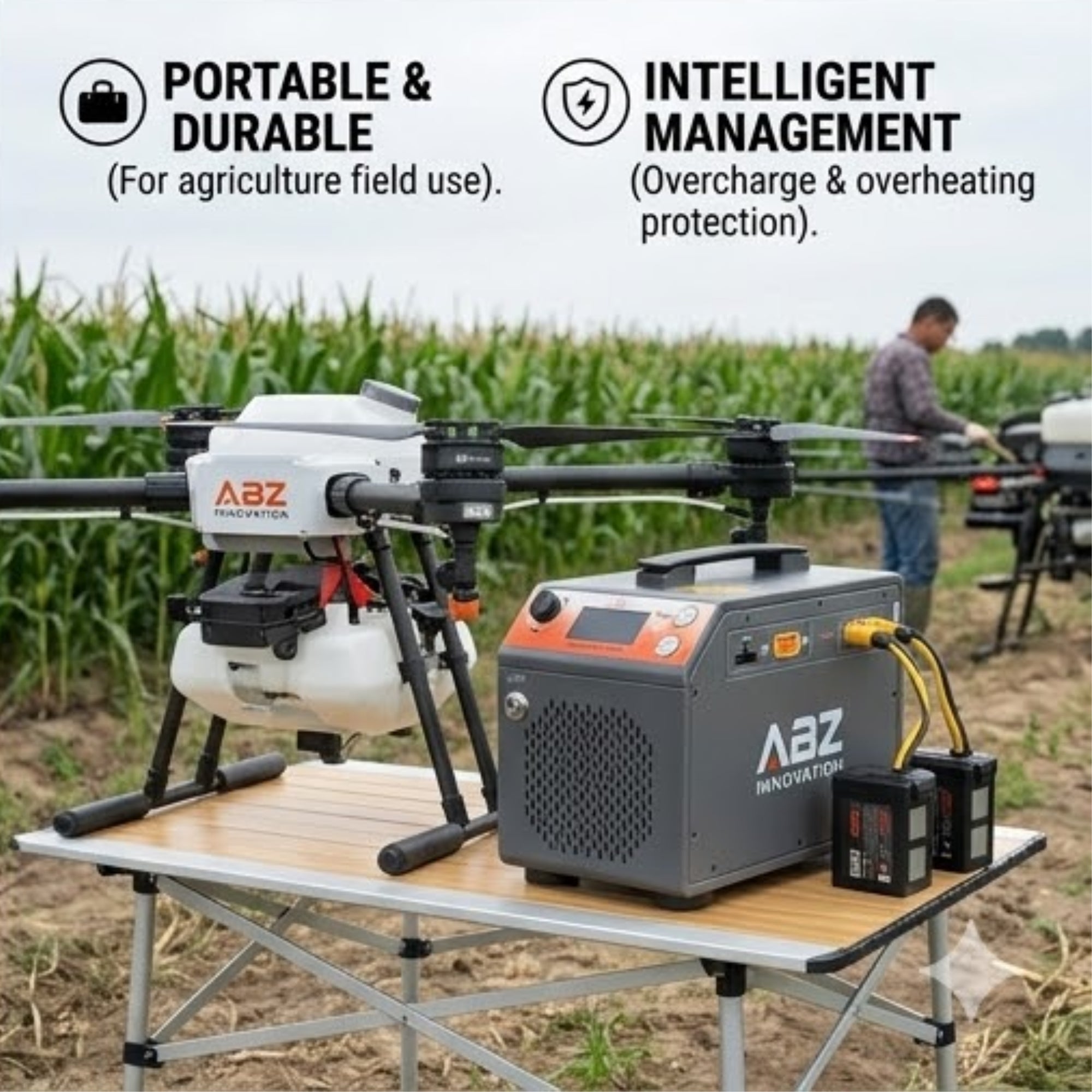 ABZ Innovation L30 Smart Charger Drone Battery Fast Multi Charge Use Agriculture Drone Use