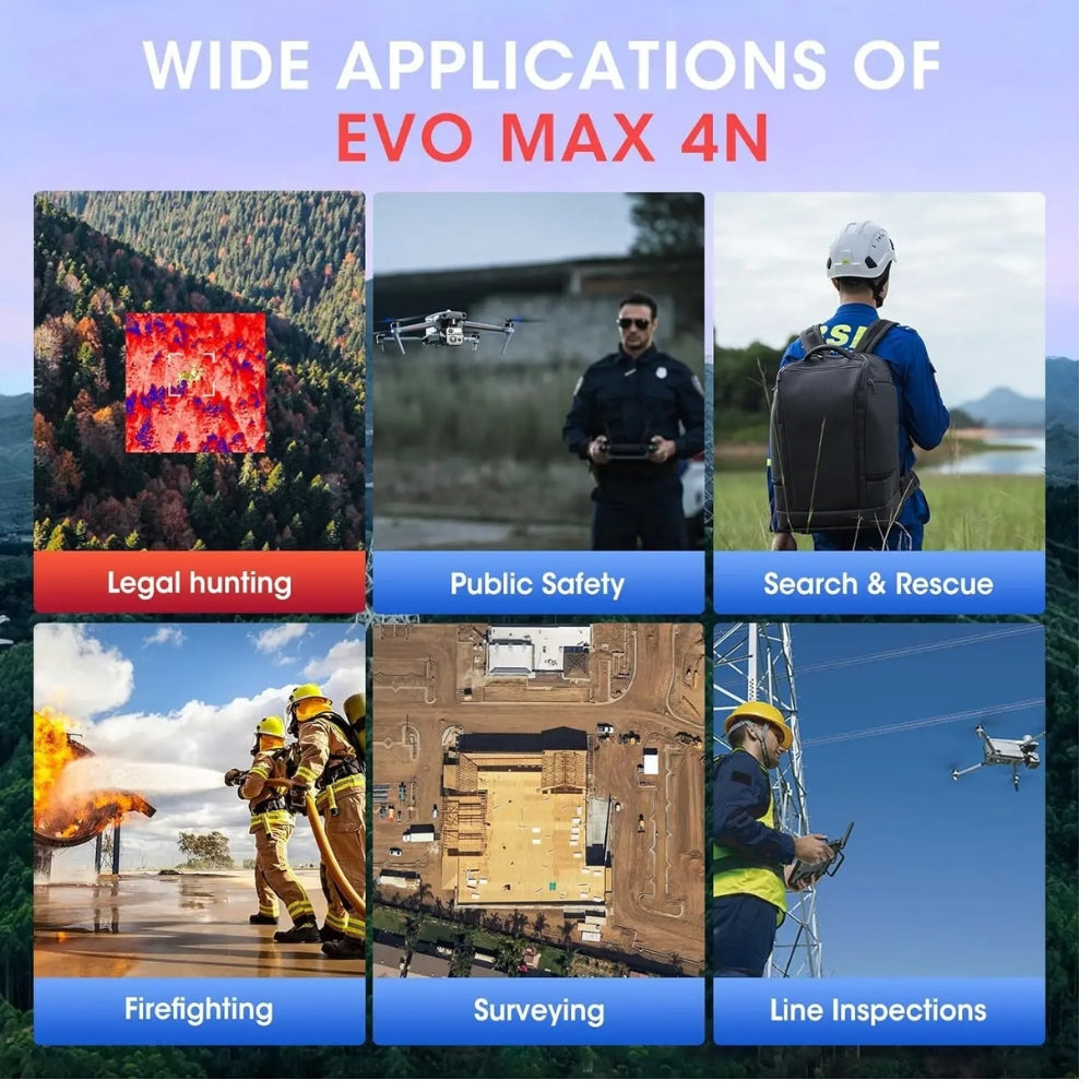 Autel EVO MAX 4N Drone Night Vision Thermal for Security Rescue