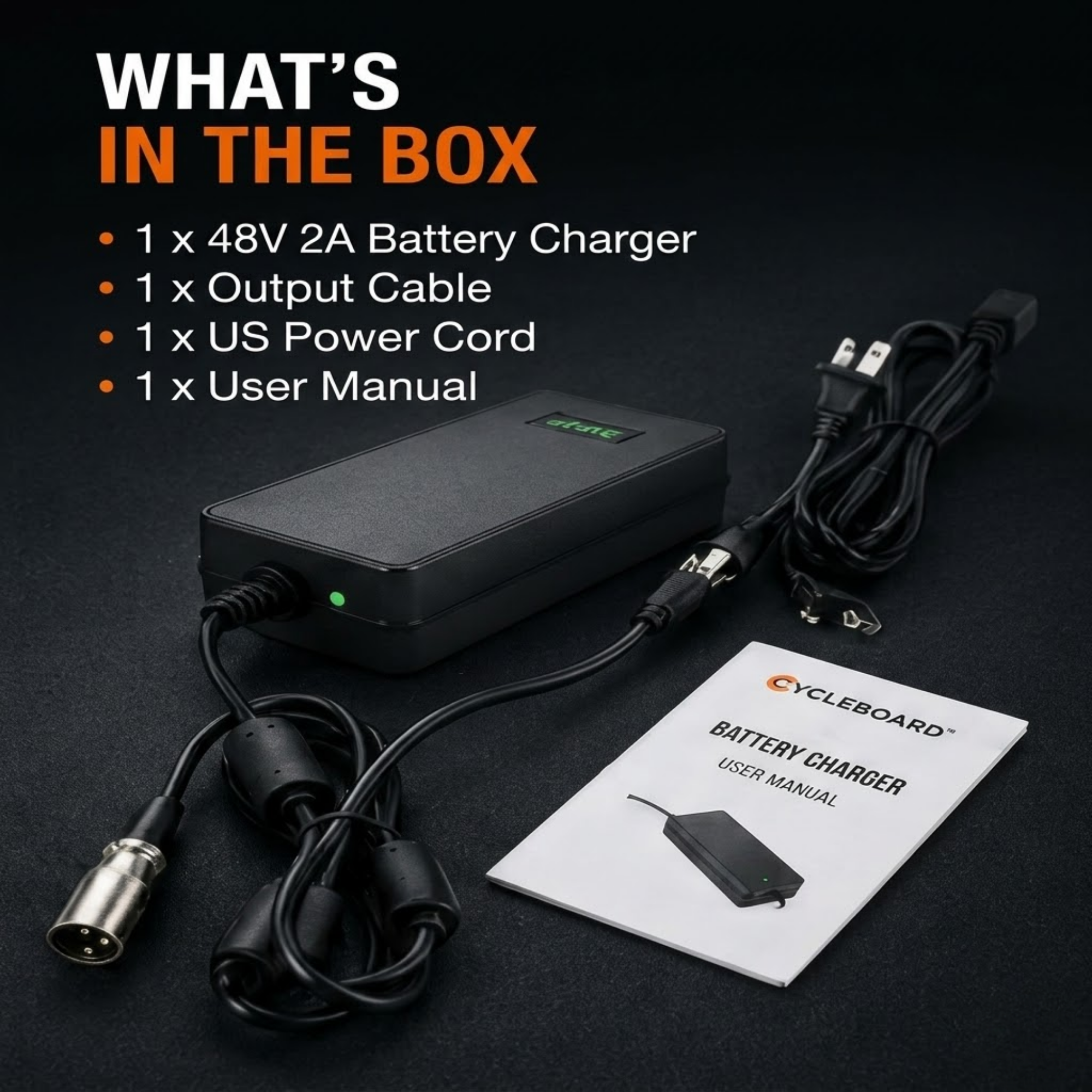 BATTERY CHARGER | ELITE / ELITE PRO | 48V 2AMP