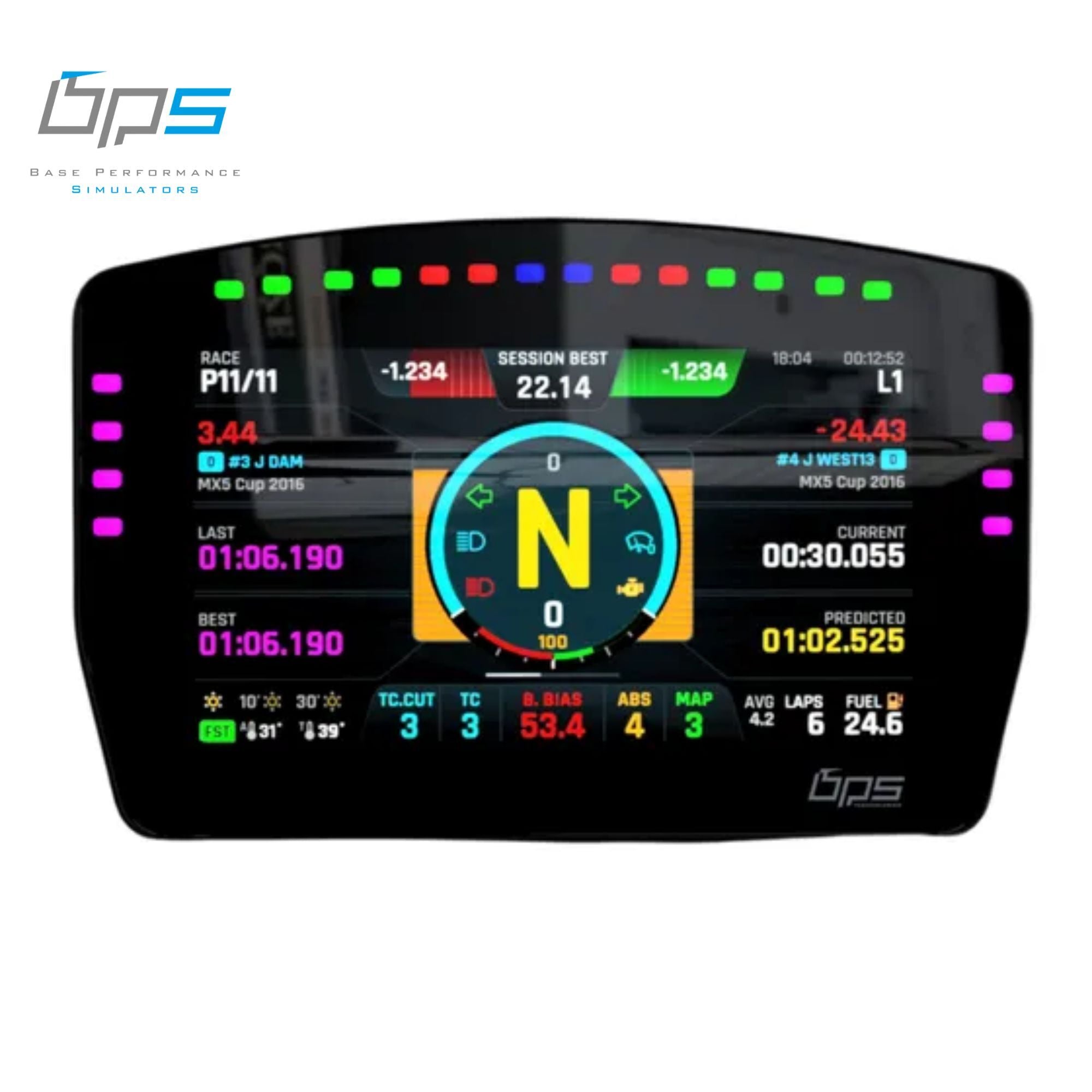 DDU-5T 5” Touch Sim Racing Display SimHub RGB Billet Aluminium Karting