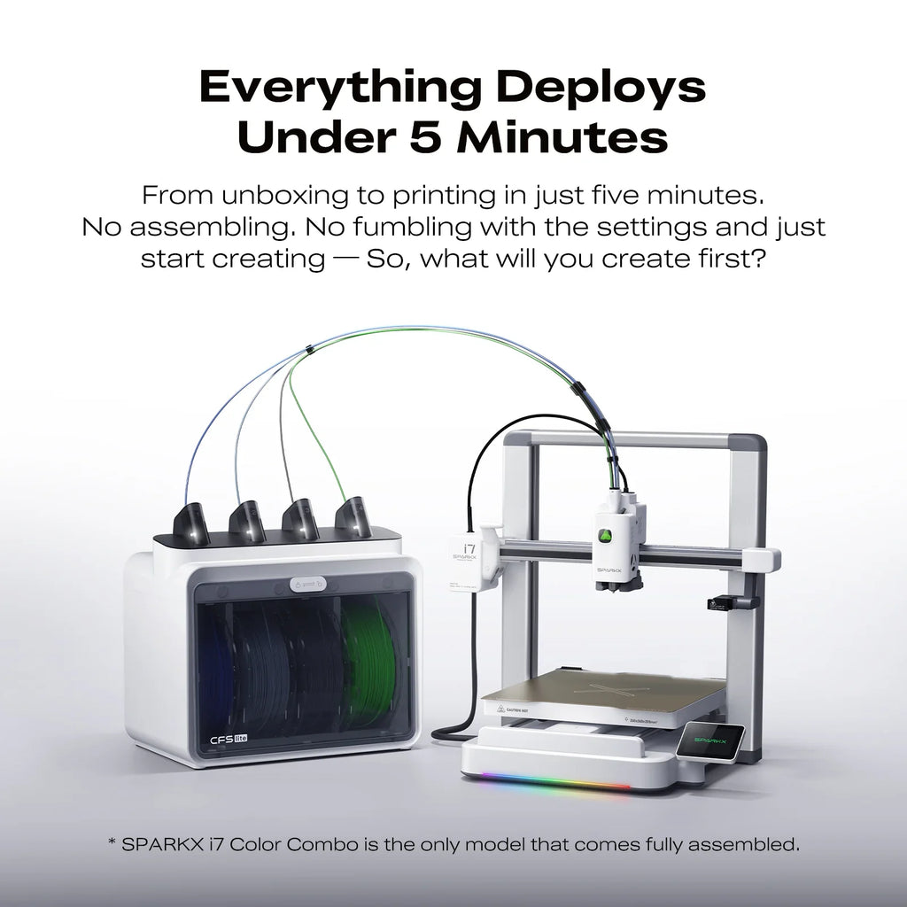 Creality SPARKX i7 Color Combo 3D Printer AI Photo to 3D Model RGB Light Custom Figurines Creative Use