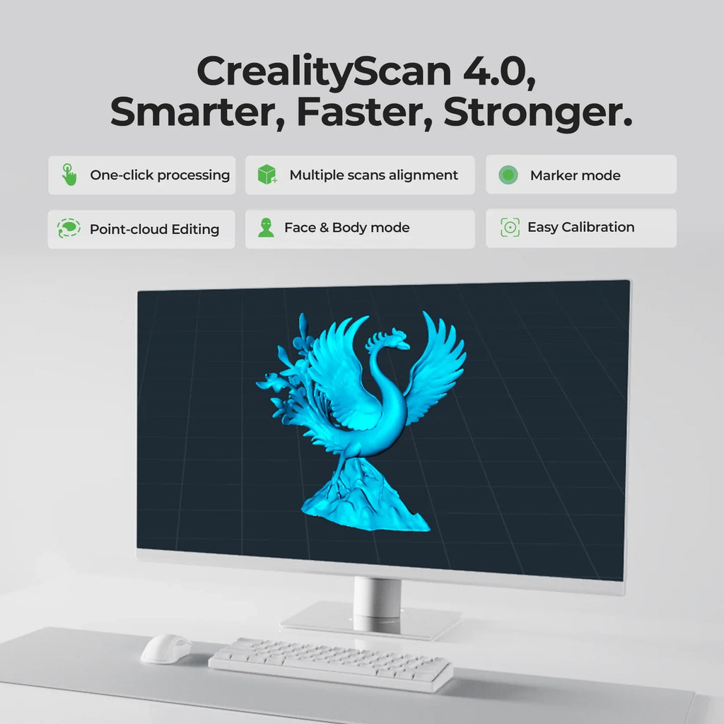 Creality Otter Lite 3D Scanner 0.05mm Wireless Full Color Scan Use
