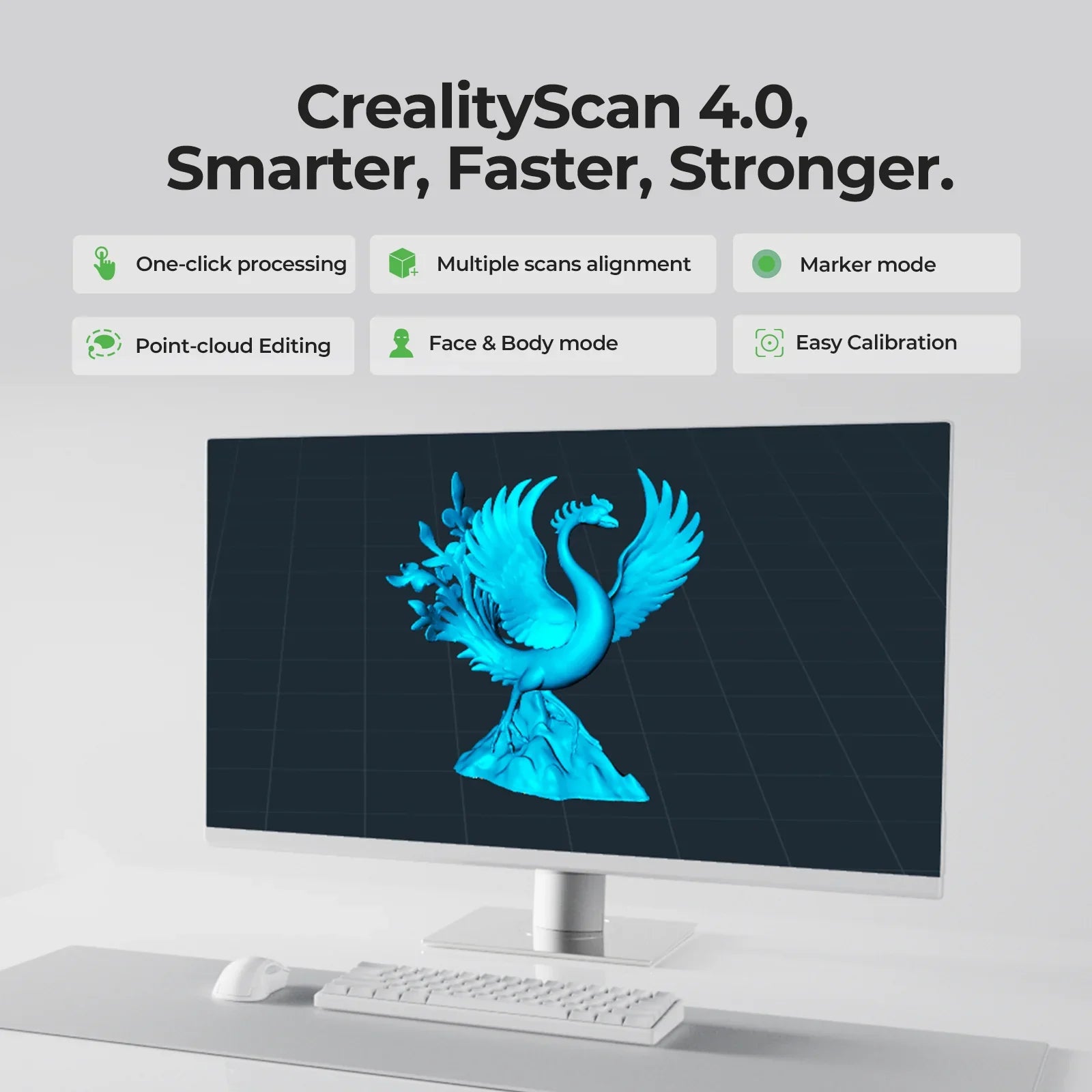 Creality Otter Lite 3D Scanner 0.05mm Wireless Full Color Scan Use