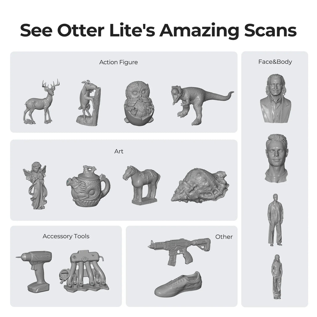 Creality Otter Lite 3D Scanner 0.05mm Wireless Full Color Scan Use