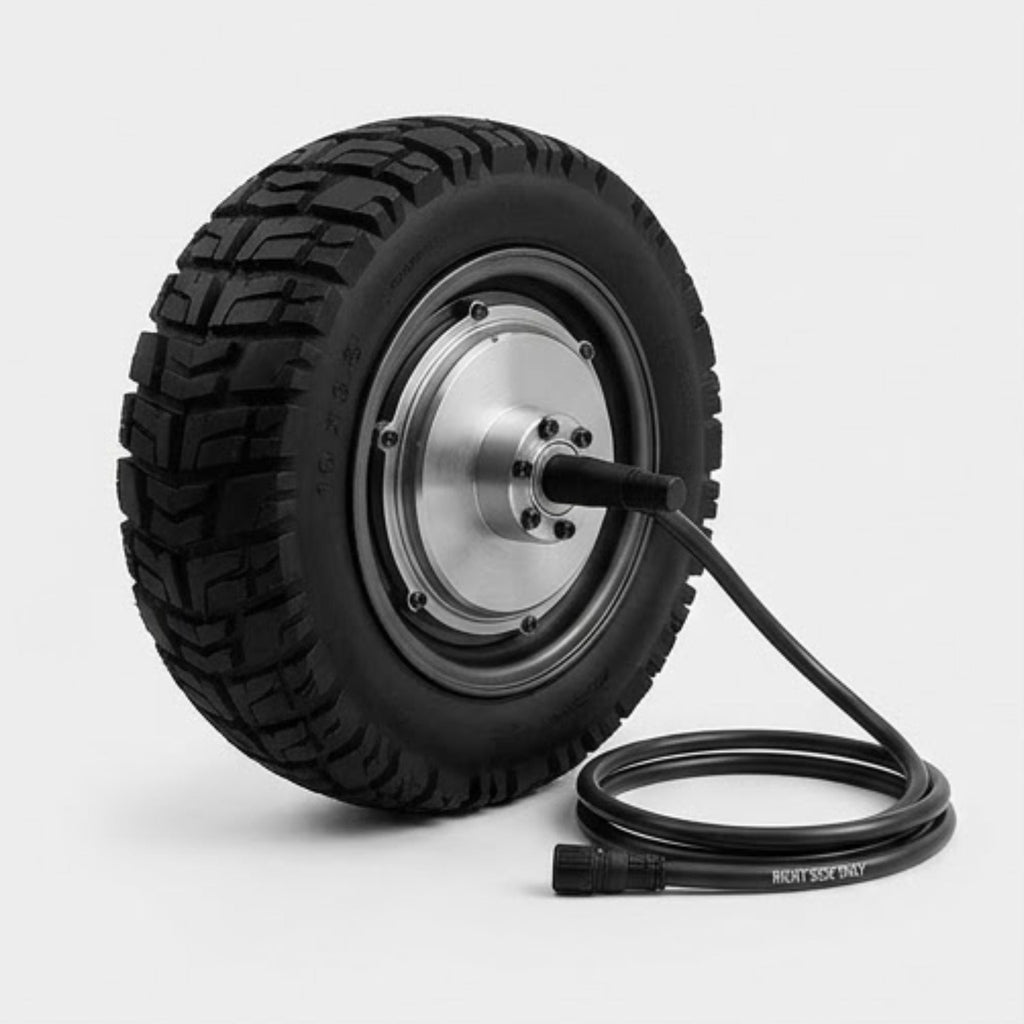 RIGHT MOTOR & WHEEL | 10" x 3.5" | X-QUAD 3000