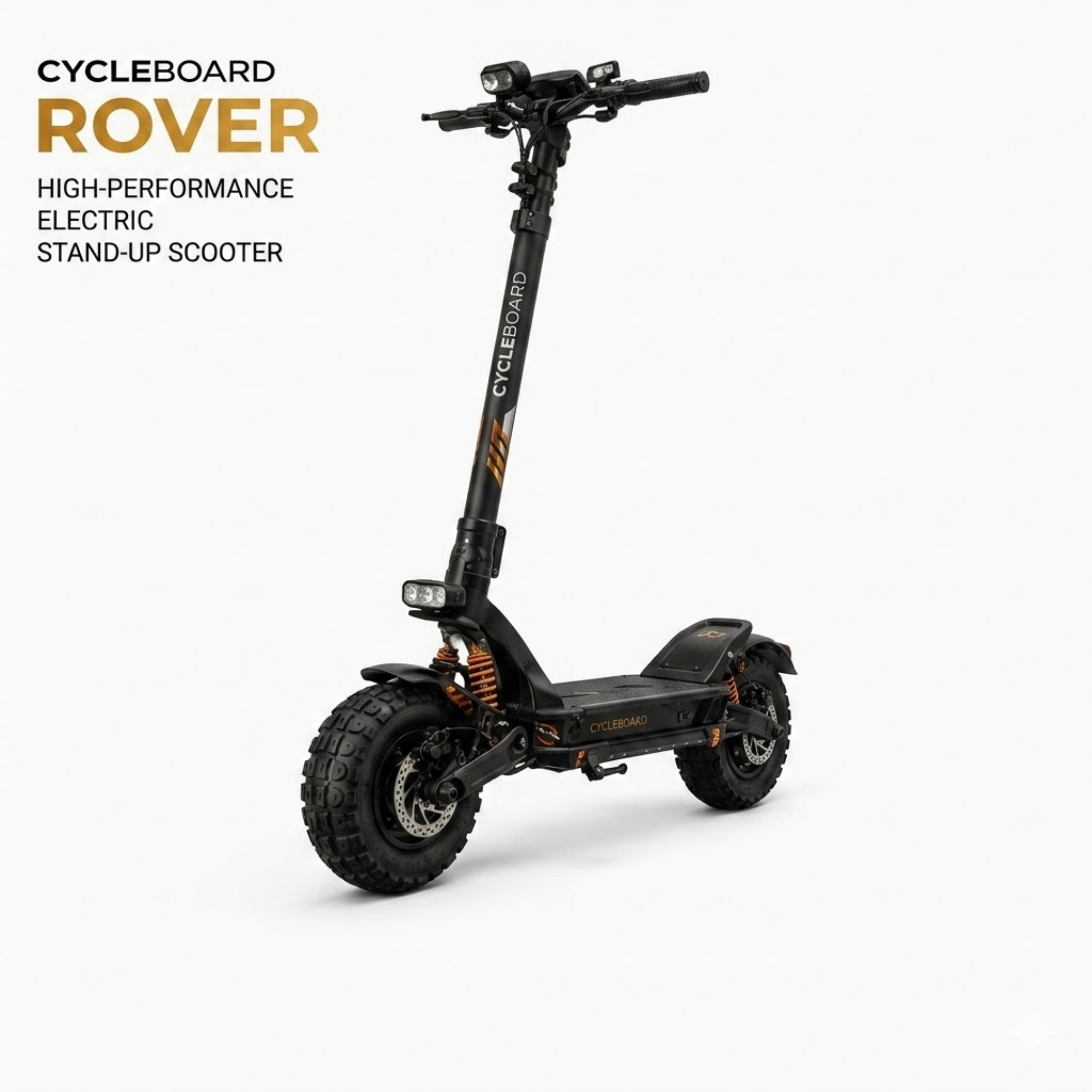 CycleBoard Rover High-Performance Electric Stand-Up Scooter (1800W, 40-Mile Range)