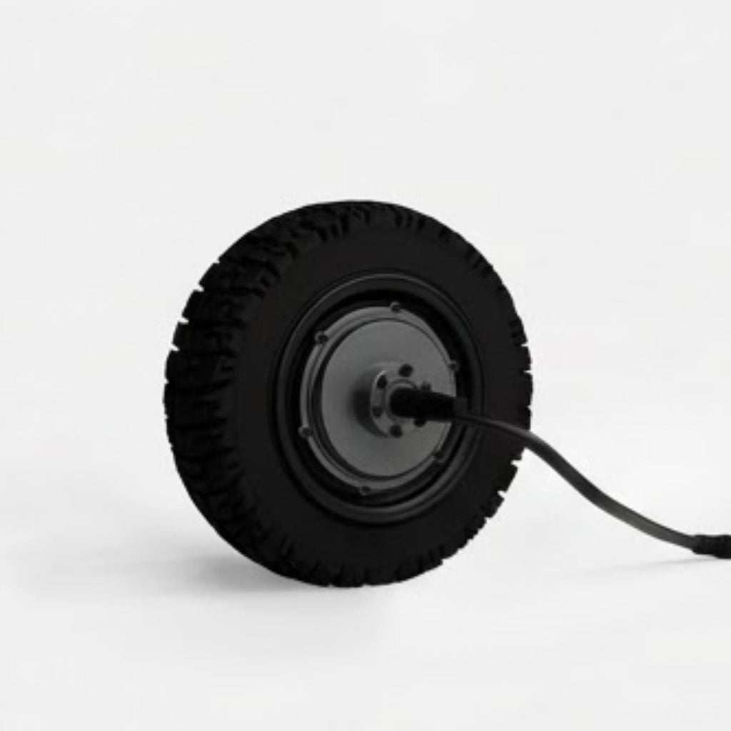 LEFT MOTOR & WHEEL | 10" x 3.5" | X-QUAD 3000