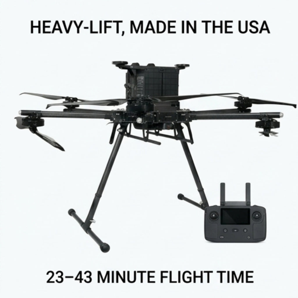Inspired Flight IF1200A Drone with Blue Herelink Ground Control Station