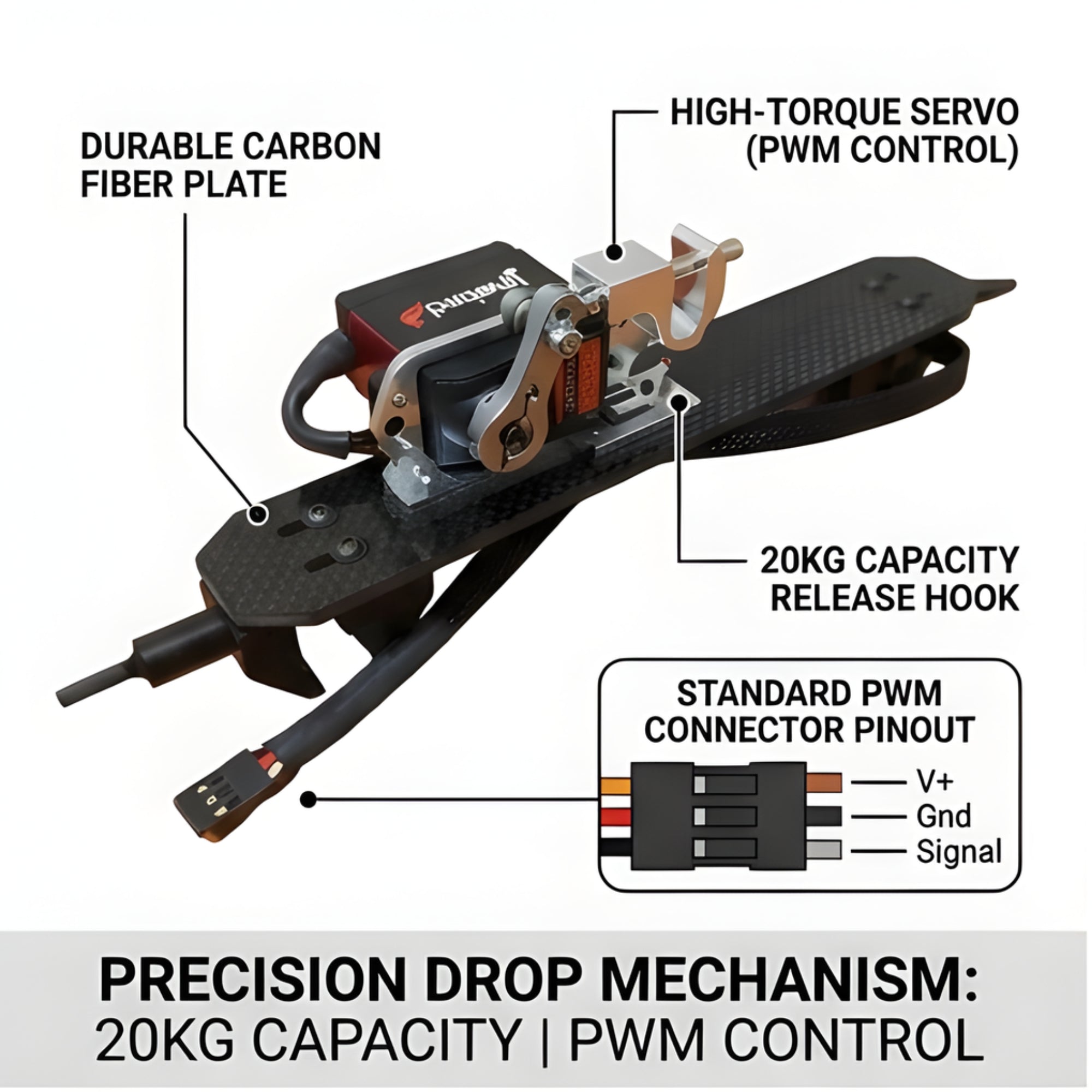 Inspired Flight Payload Drop Mechanism - Drone Release System Accessories