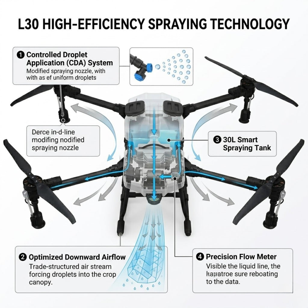 ABZ Innovation L30 Agriculture Drone Full Kit High-Efficiency Use