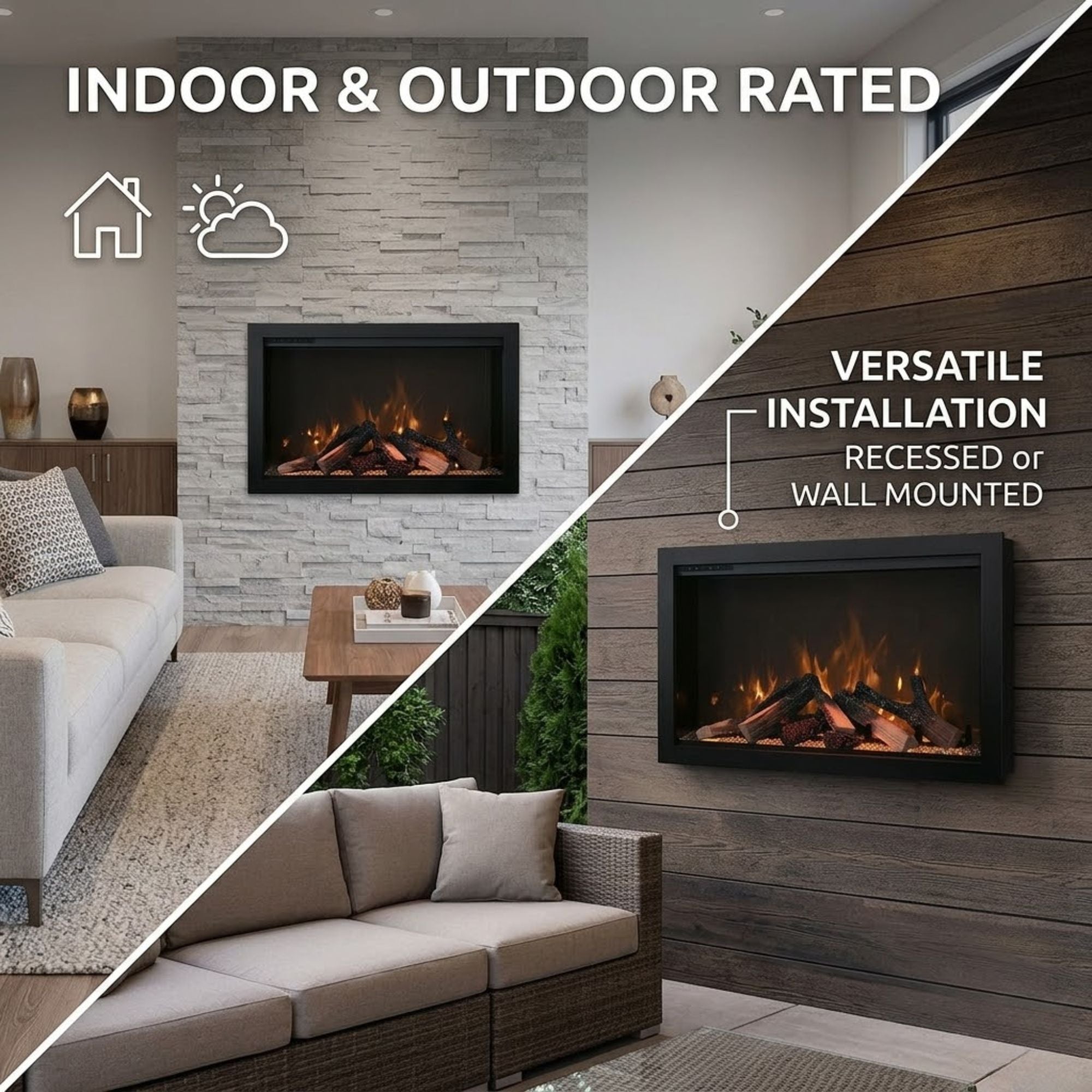 Amantii TRD-BESPOKE – Electric Fireplace