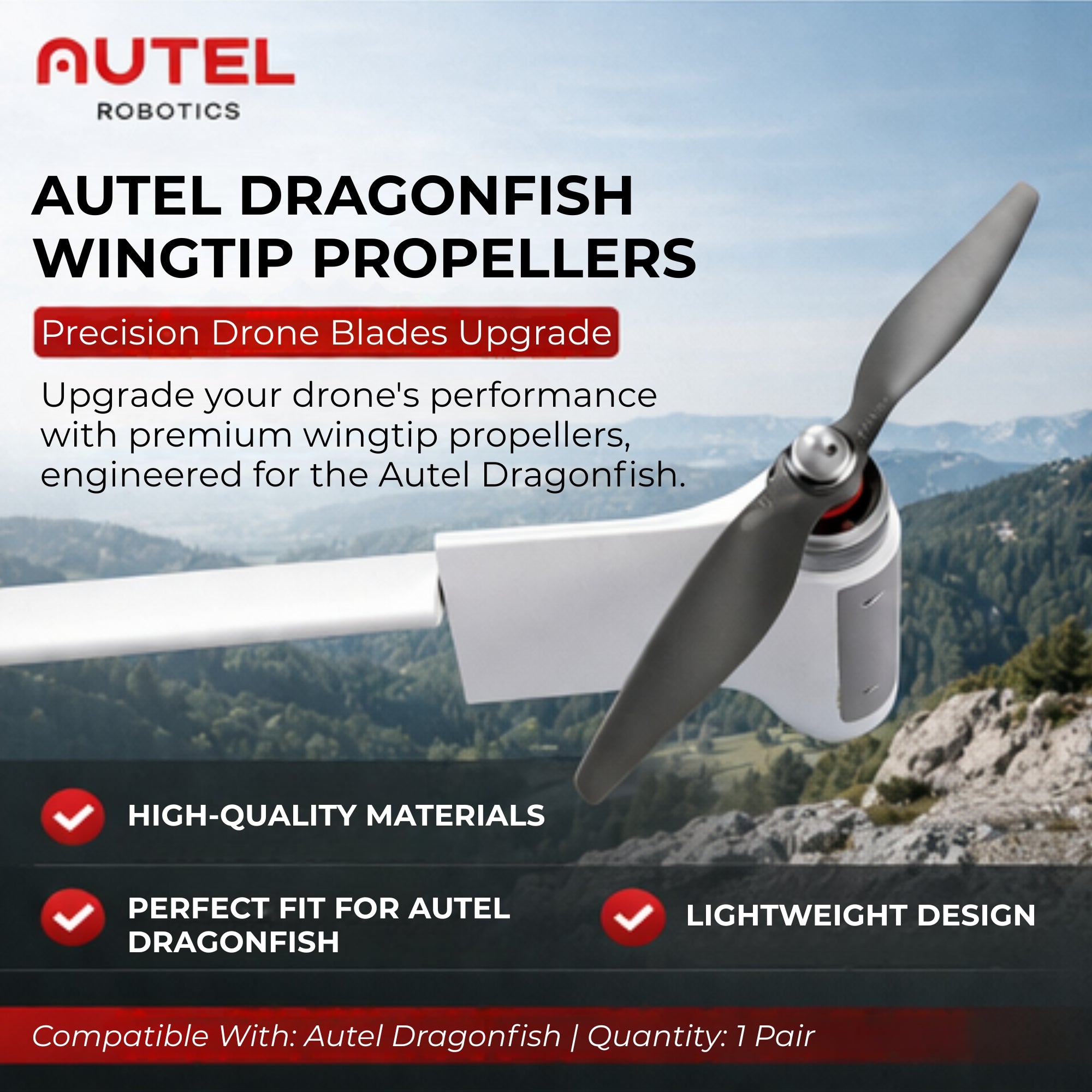 Autel Dragonfish Wingtip Propellers – Precision Drone Blades Upgrade
