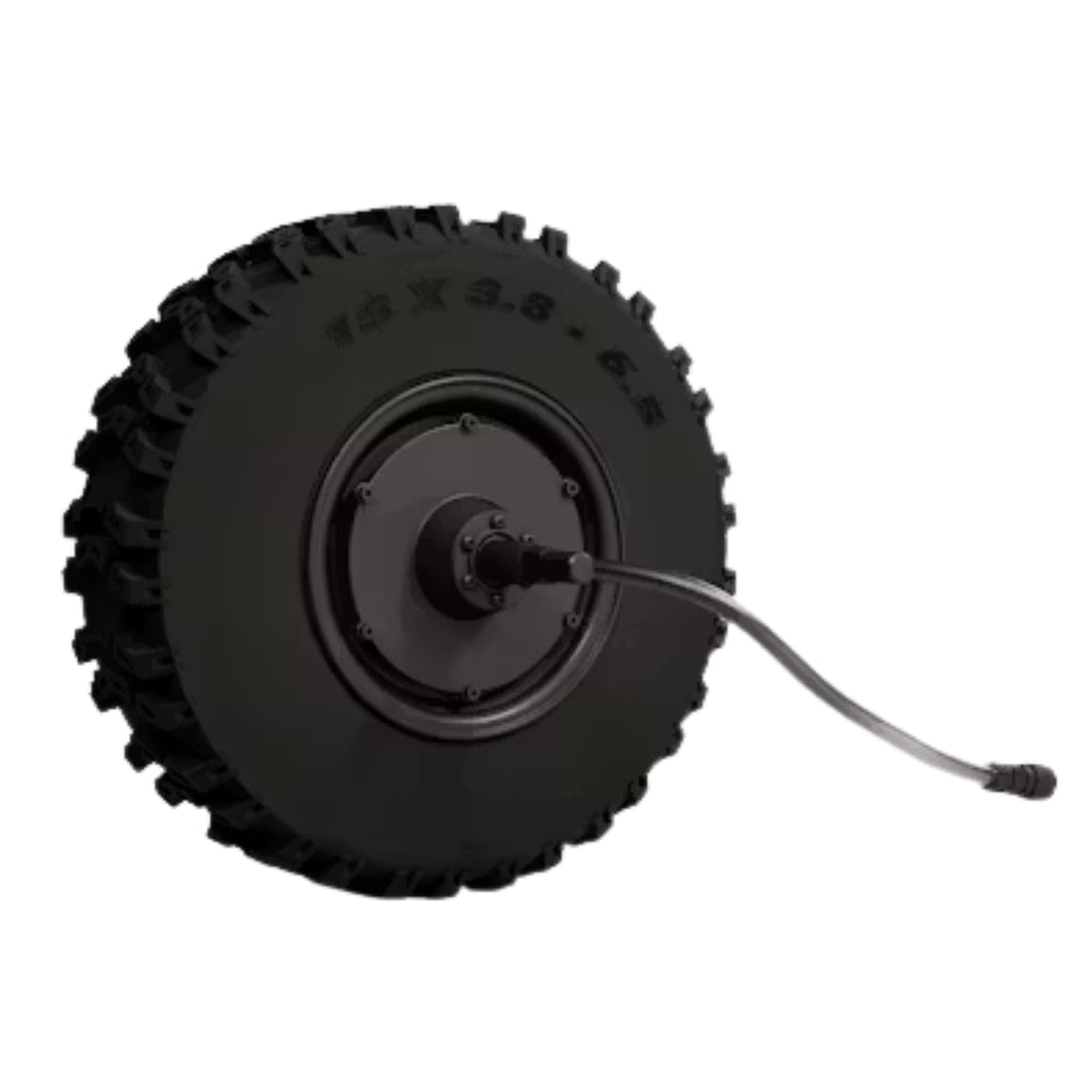 LEFT MOTOR & WHEEL | 13" x 3.5" | X-QUAD 3000