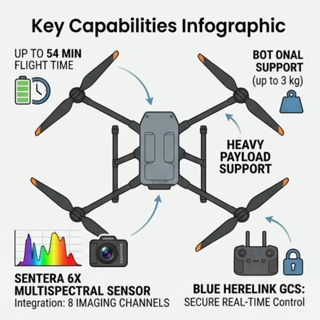 Inspired Flight IF800 with Blue Herelink & Sentera 6X Bundle
