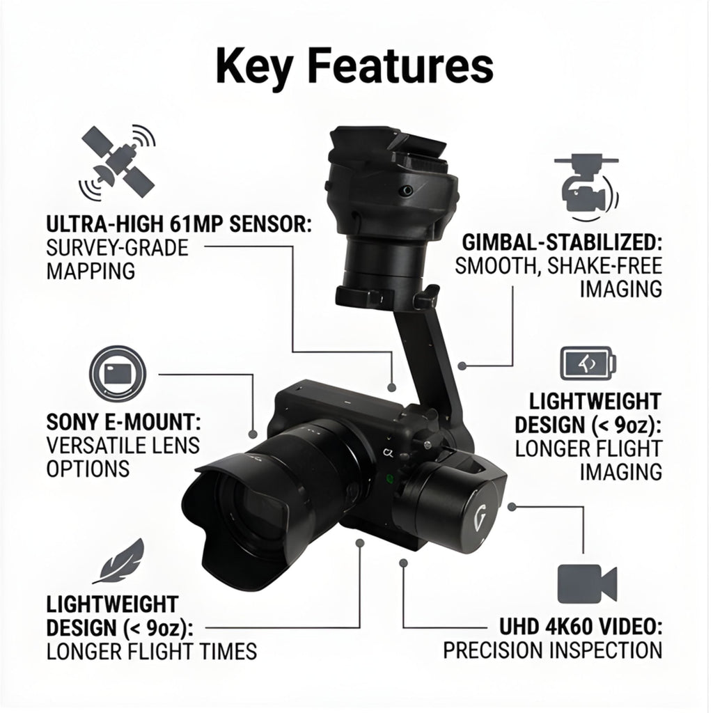 Inspired Flight Sony ILX-LR1 IF800 Payload - Camera Drone Imaging System