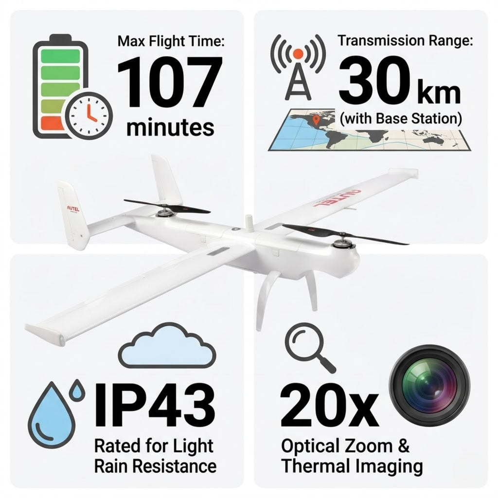 Autel Dragonfish Standard Drone with T3 Payload Camera – High Performance