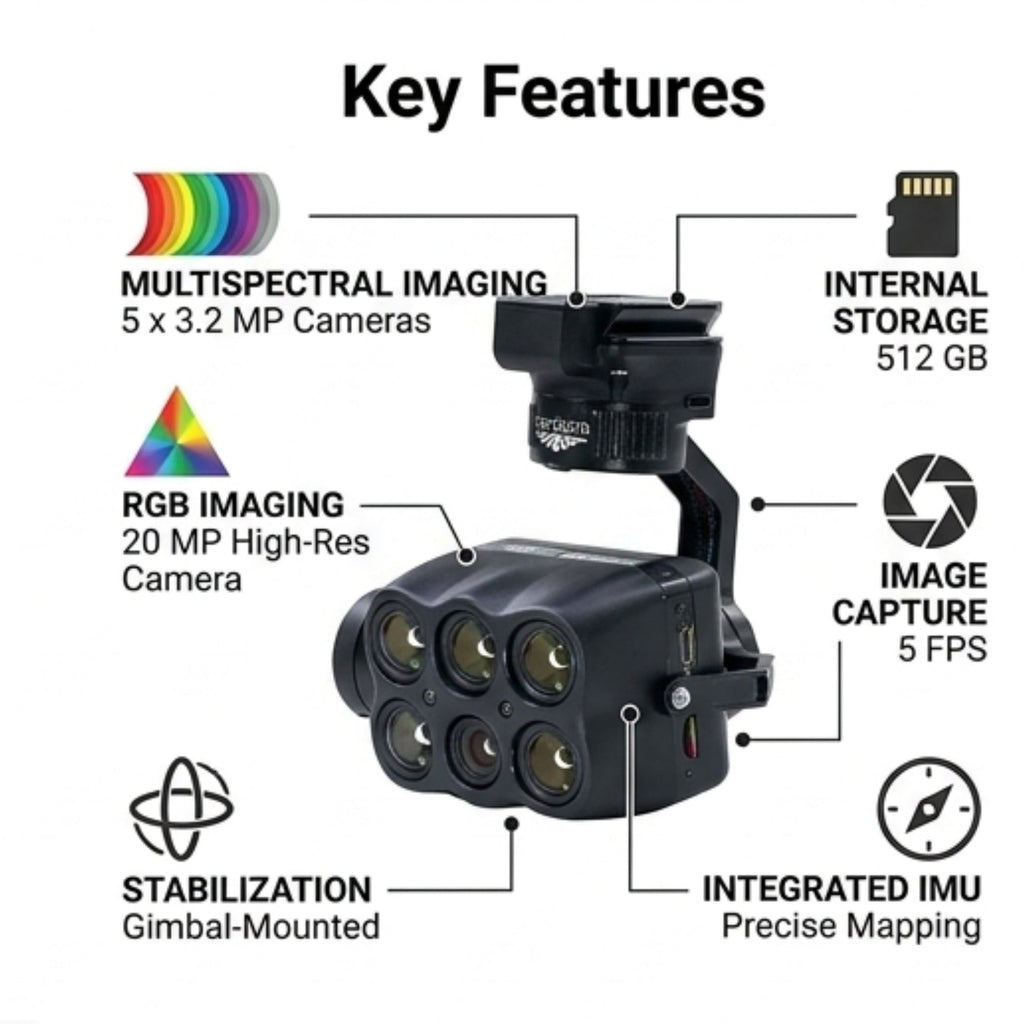 Inspired Flight Sentera 6X IF800 Payload - Drone Mapping Camera System