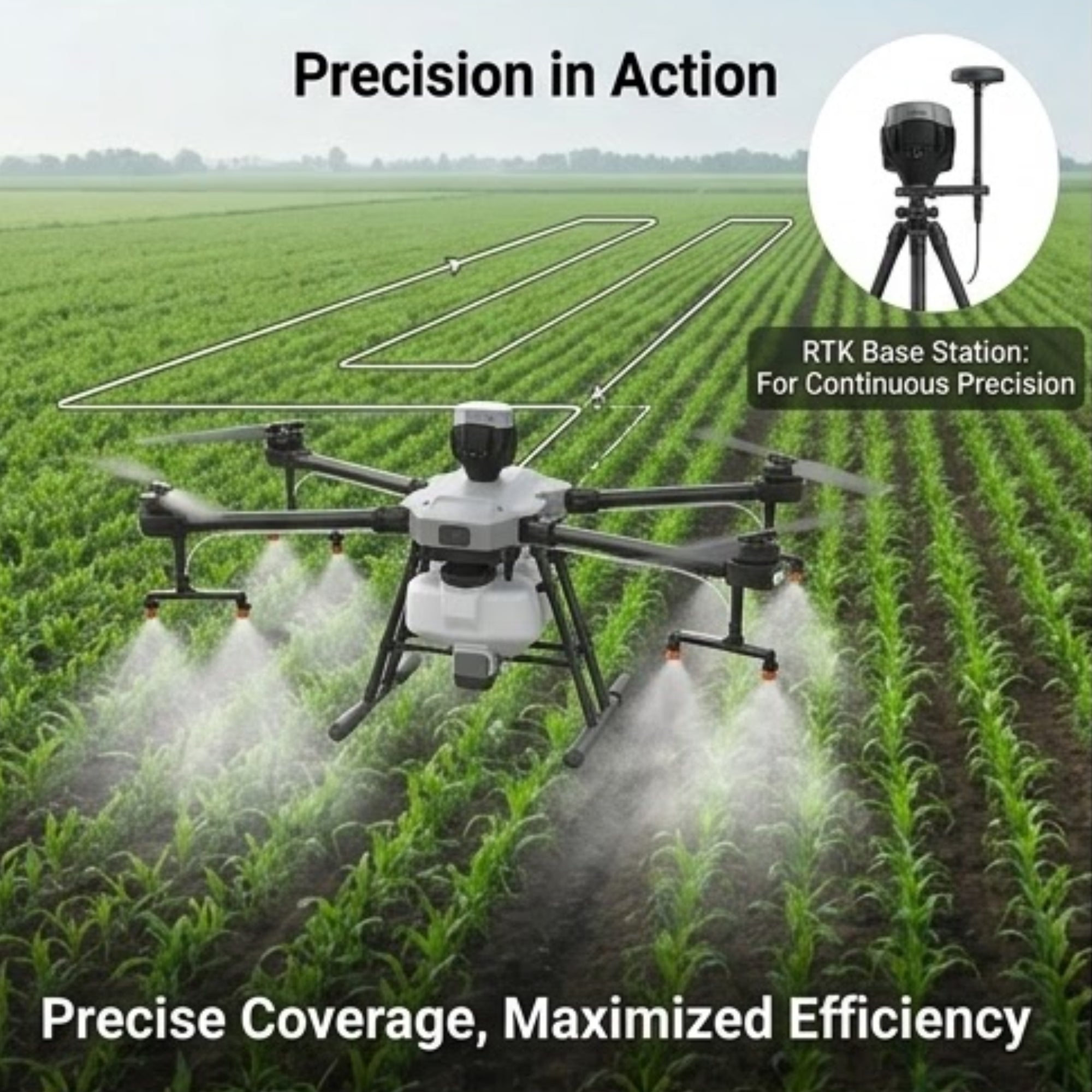 ABZ Innovation L30 Emlid RS3 RTK Drone Precision Agriculture Use