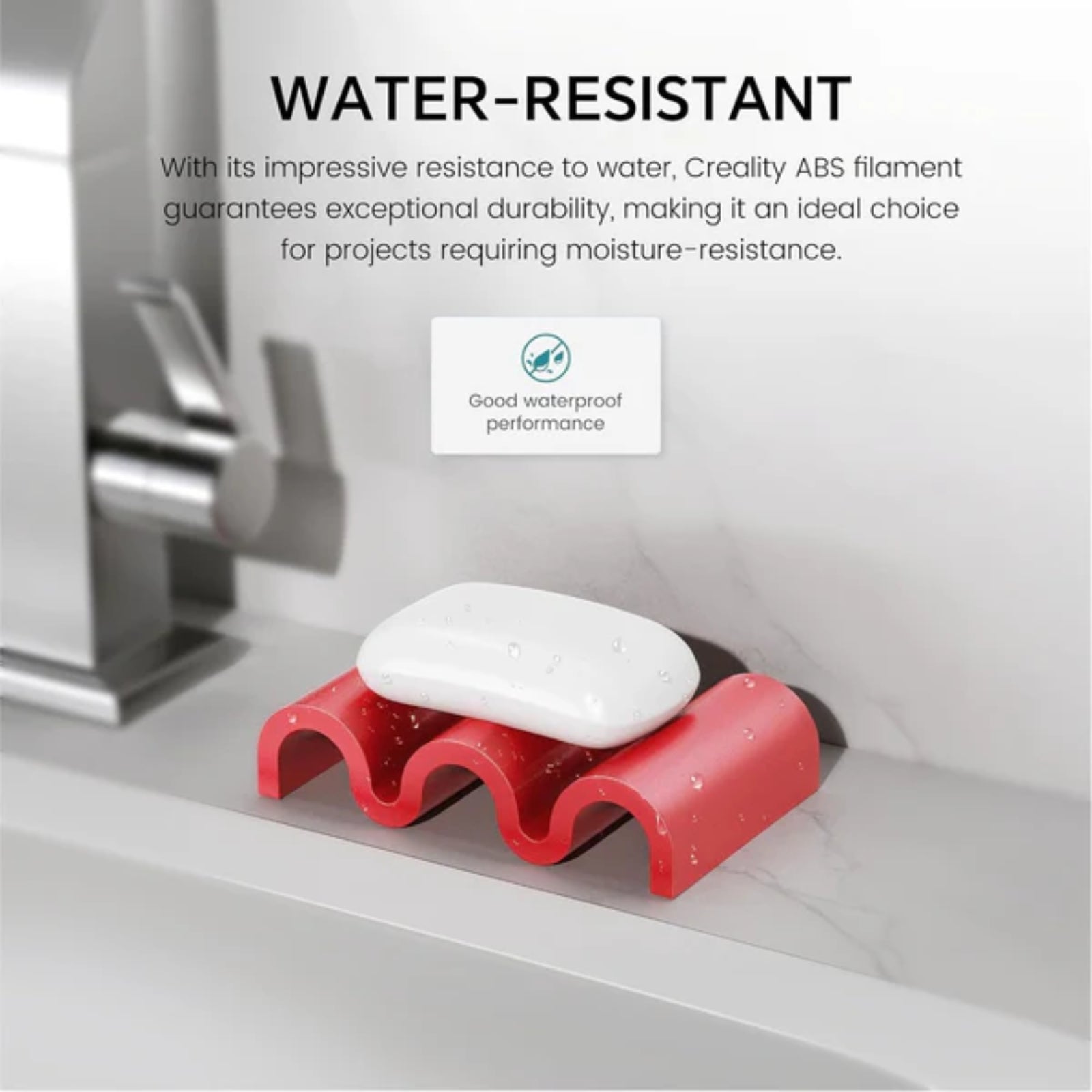 Creality ABS 1.75mm 3D Filament Durable Heat Resistant FDM Compatible Smooth Prints