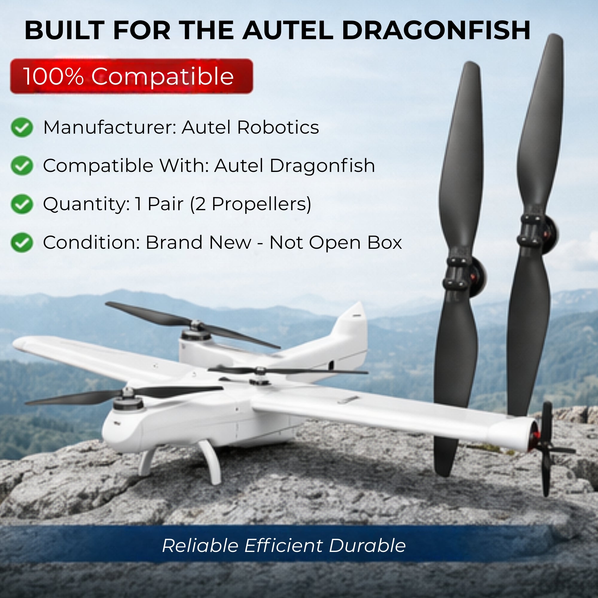Autel Dragonfish Wingtip Propellers – Precision Drone Blades Upgrade