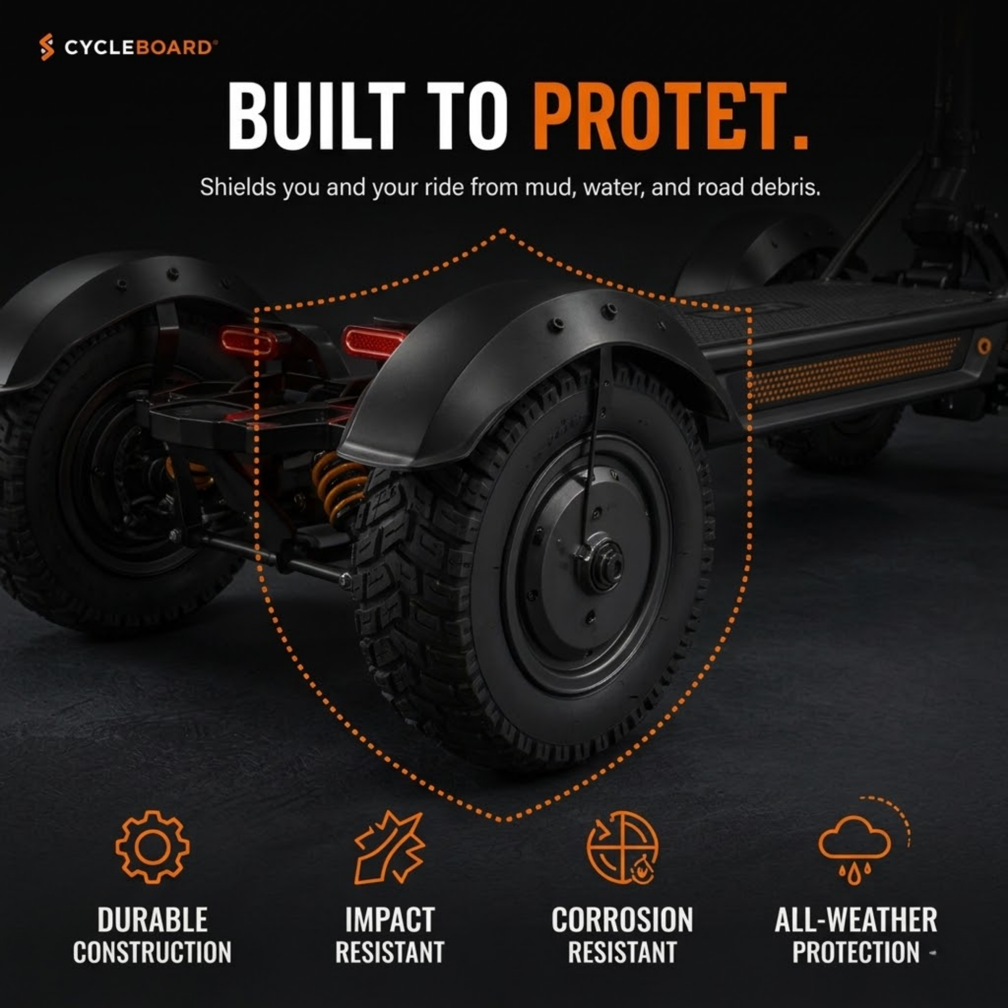 FENDER KIT | 13" TIRE | X-QUAD