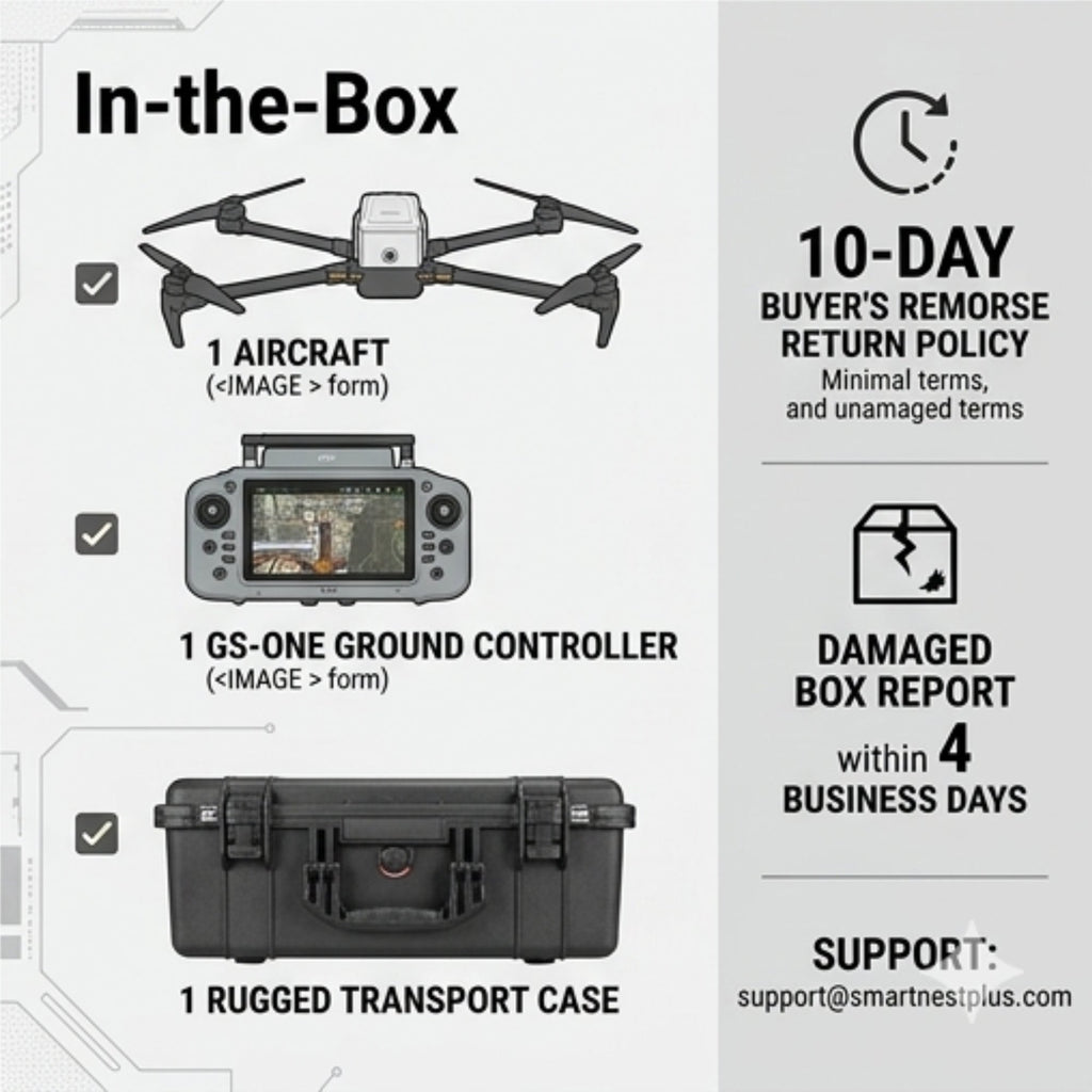 Inspired Flight IF800 Quadcopter with GS-ONE Ground Control Station
