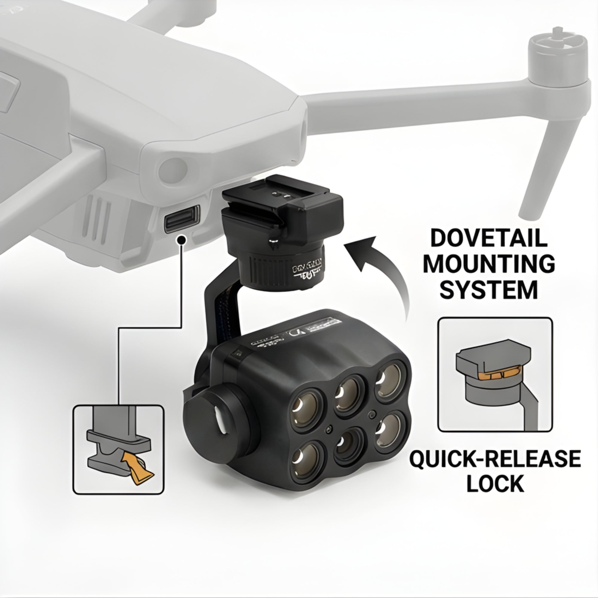 Inspired Flight Sentera 6X IF1200A Payload - Drone Mapping Camera System