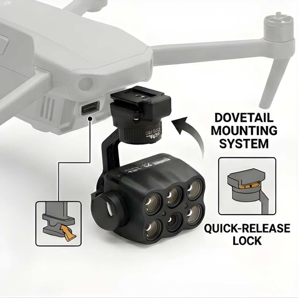 Inspired Flight Sentera 6XT-640R Thermal IF800 Payload - Drone Thermal Imaging System