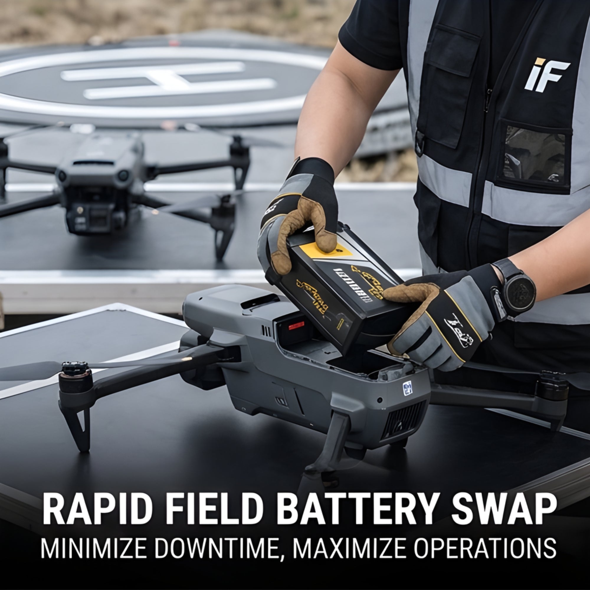 Inspired Flight IF1200A Spare Battery Set (2-Pack) - Drone Power System