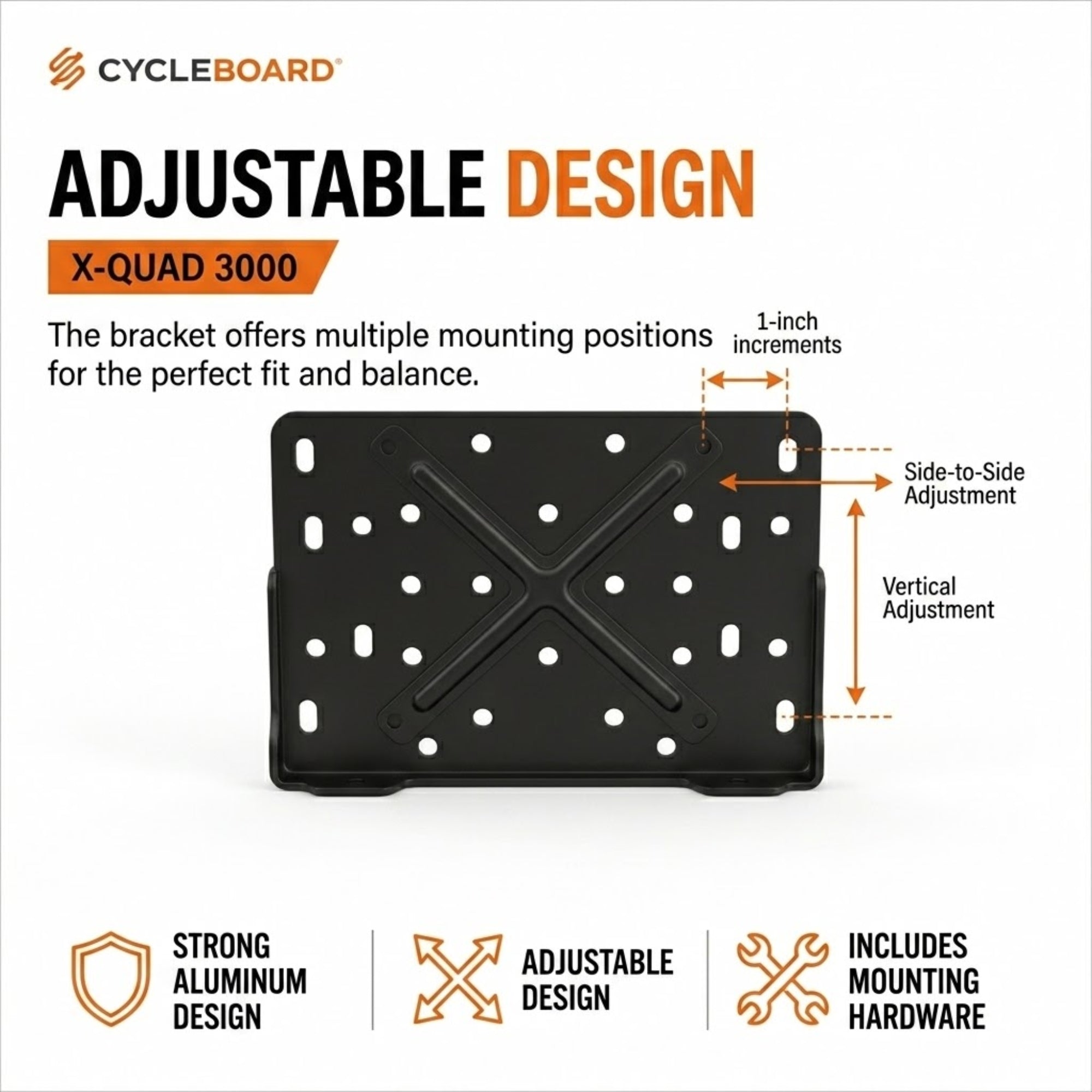 REAR BRACKET & CARGO BASKET COMBO | X-QUAD 3000