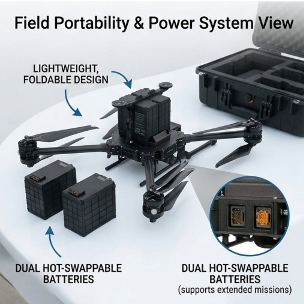 Inspired Flight IF1200A Drone with Blue Herelink Ground Control Station