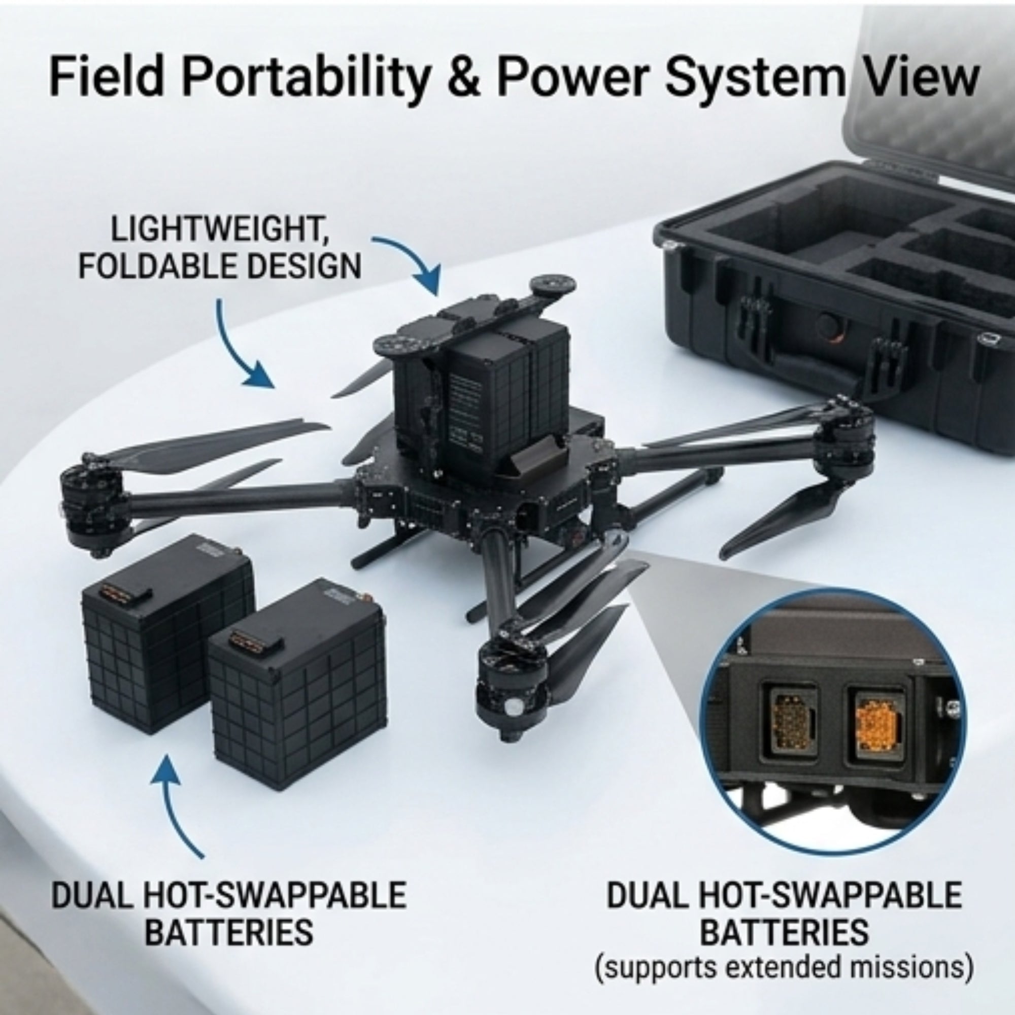 Inspired Flight IF1200A Drone with Blue Herelink Ground Control Station