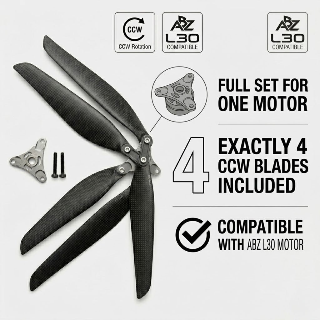 ABZ Innovation L30 Propeller CCW Set Stable Efficient Motor Use Drone Propulsion Use