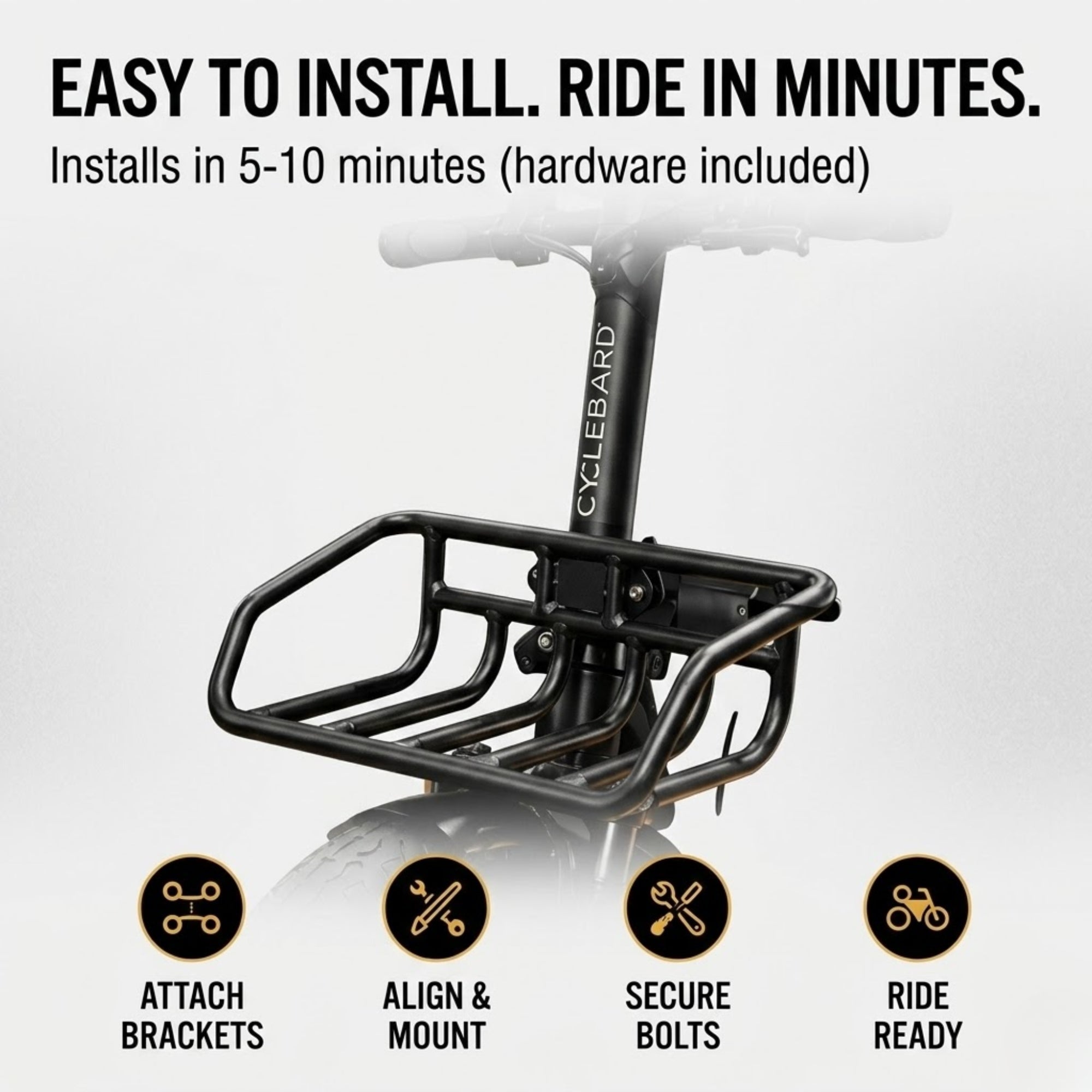 Cargo Front Rack | Matte Black | All Models