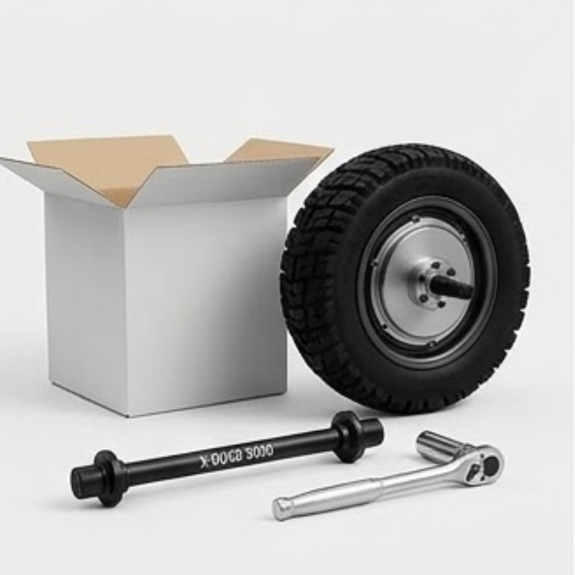 RIGHT MOTOR & WHEEL | 13" x 3.5" | X-QUAD 3000
