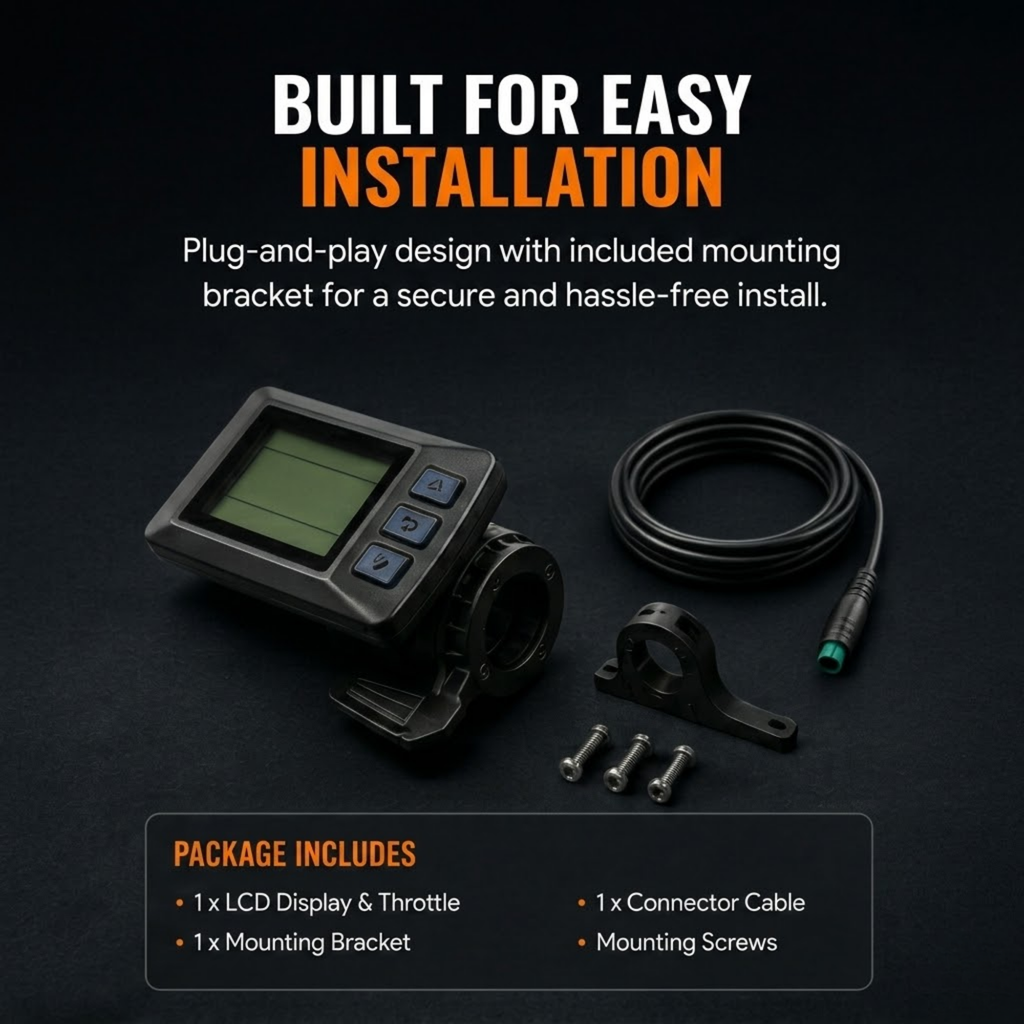 LCD DISPLAY & THROTTLE