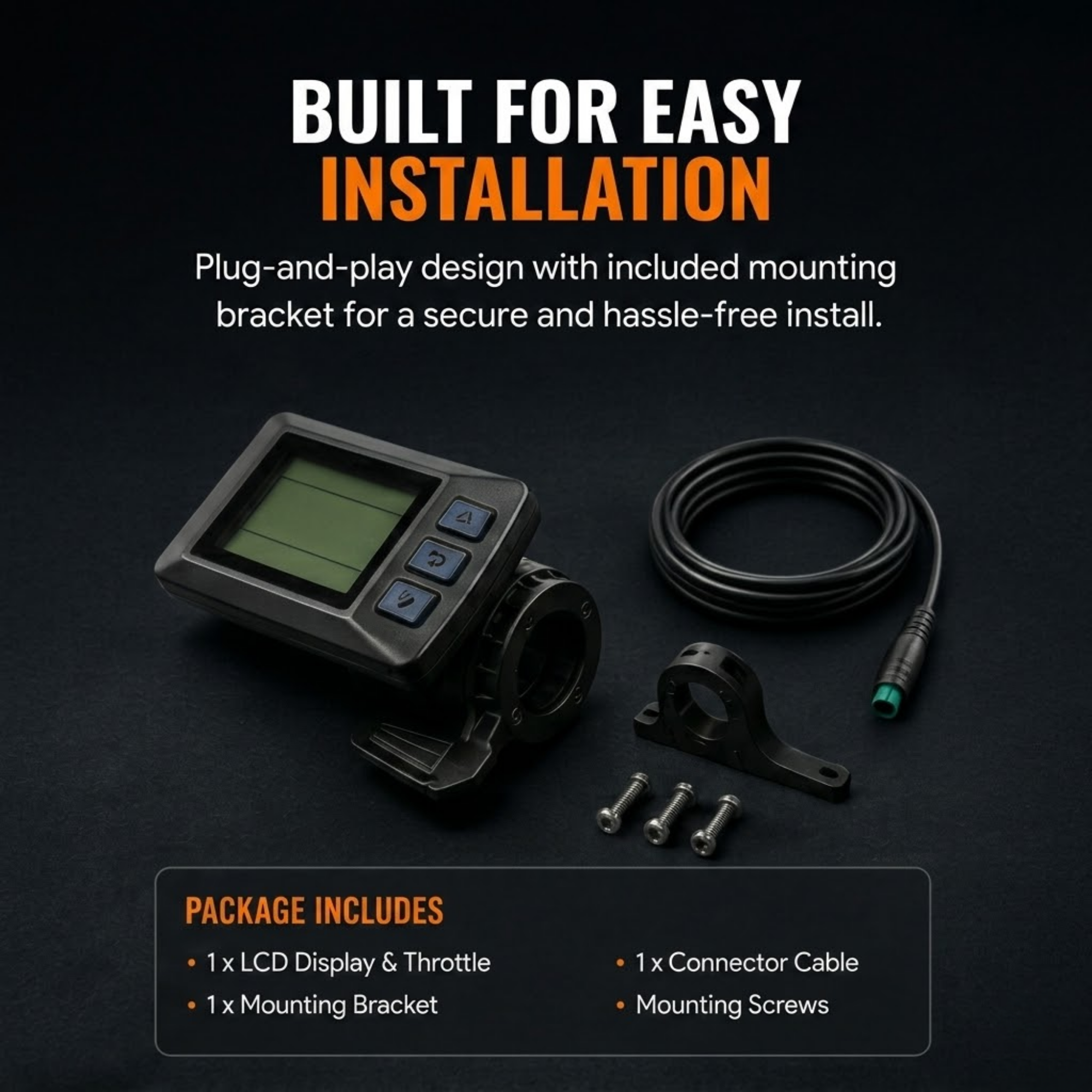 LCD DISPLAY & THROTTLE