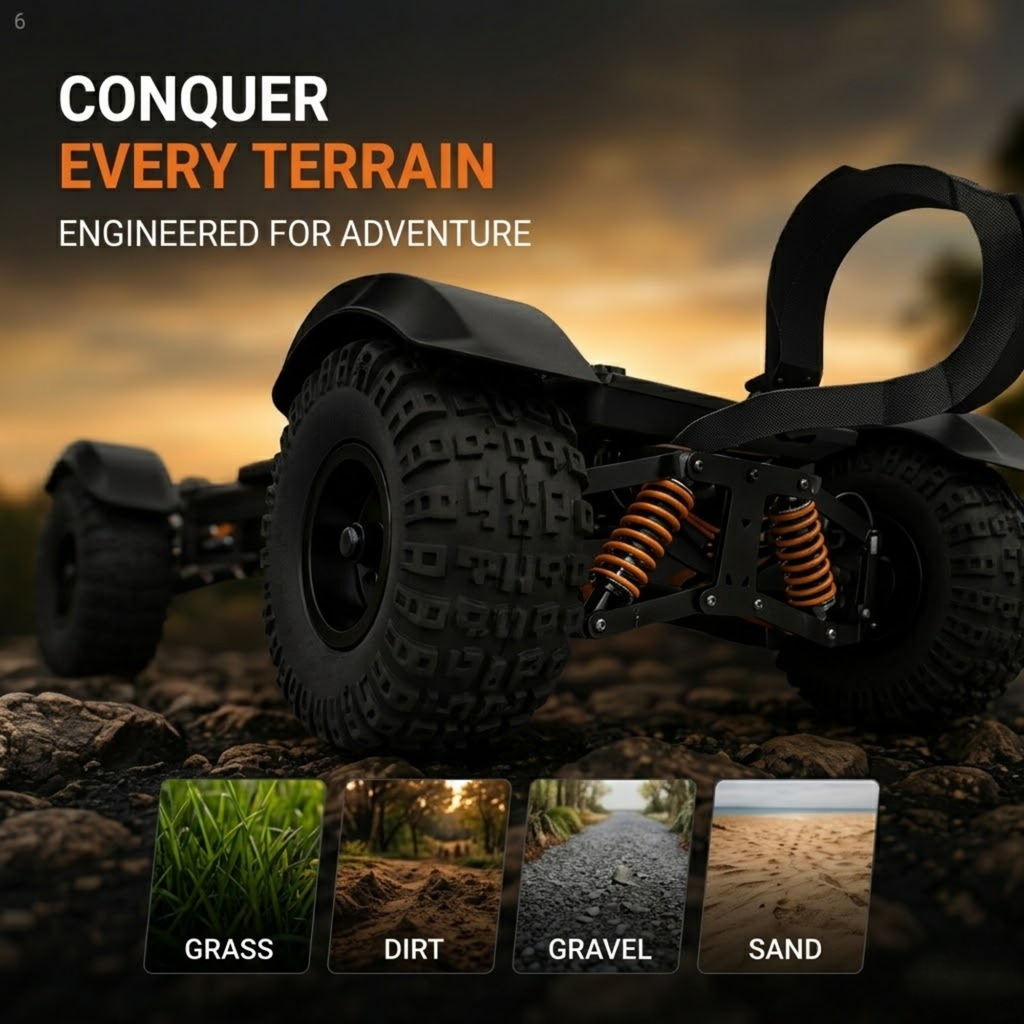 X-Quad 3000 Golf Electric 4-Wheel Ride-On – 60V Dual Motor, 50+ Mile Range, Golf Bag Mount