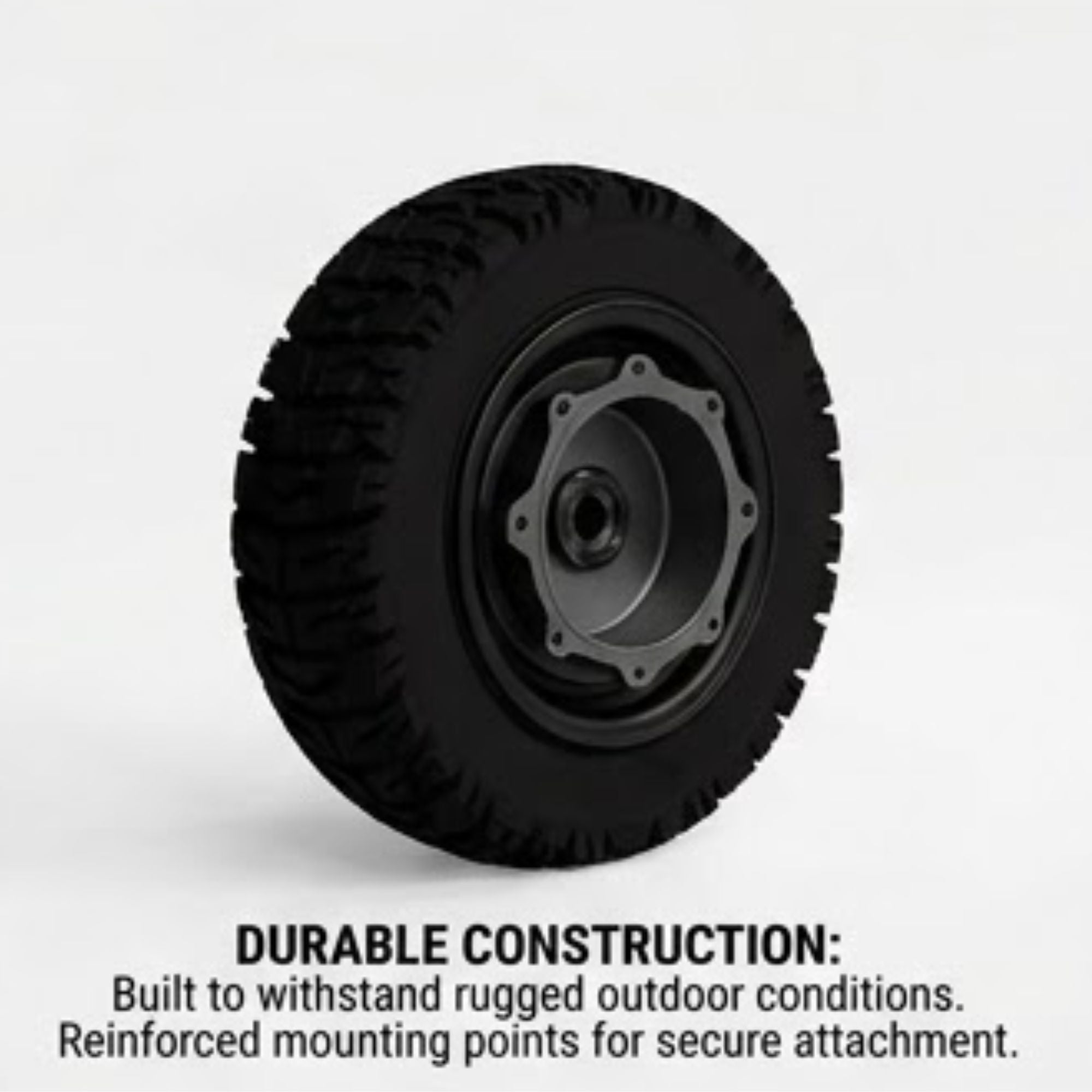 LEFT MOTOR & WHEEL | 10" x 3.5" | X-QUAD 3000