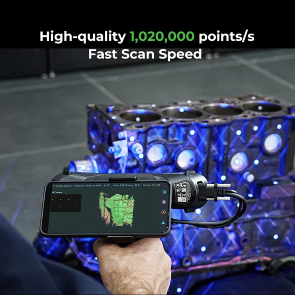 Creality Raptor Pro 3D Scanner 0.02mm Automotive Engineering High Speed Laser Scan Use