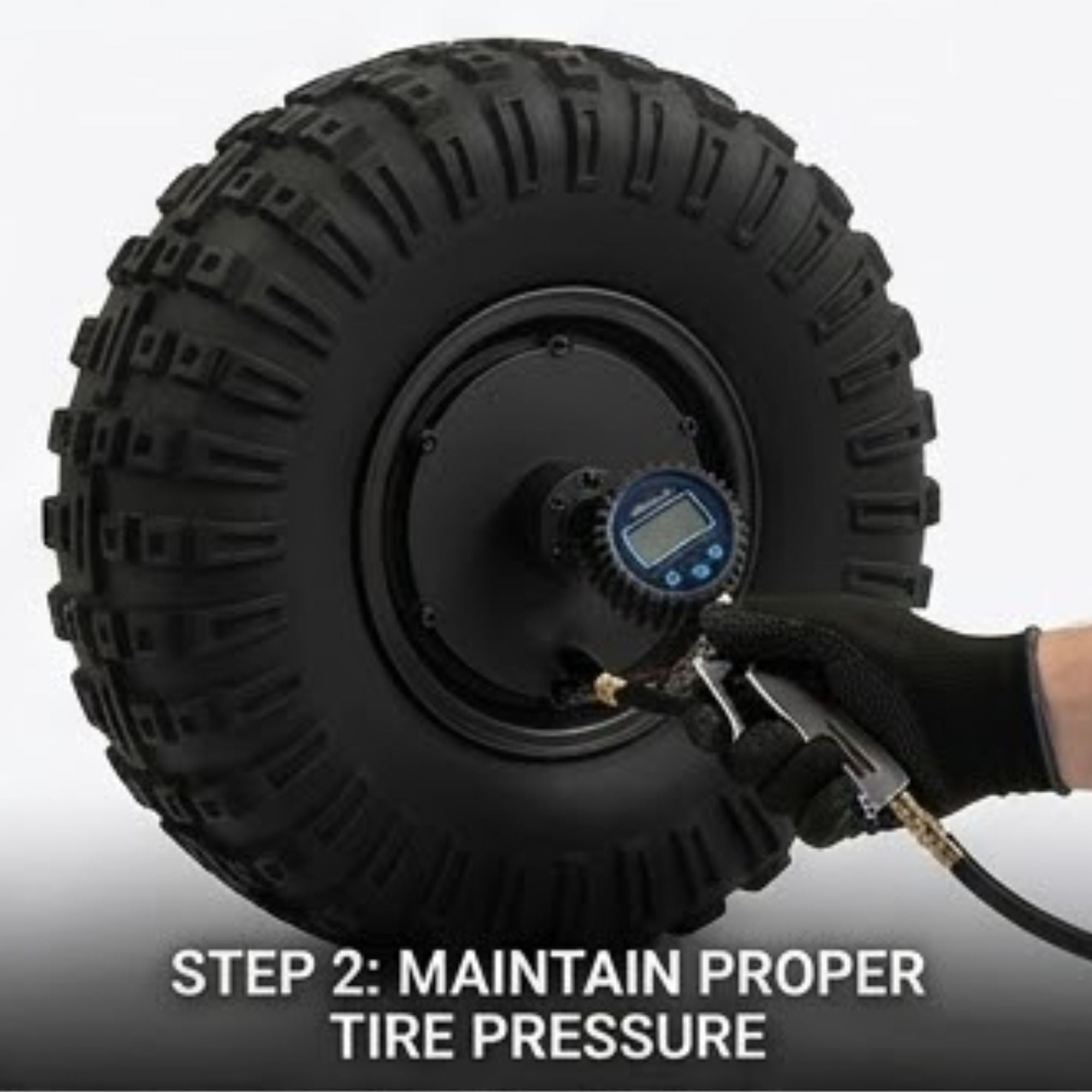 RIGHT MOTOR & WHEEL | 14" x 5" | X-QUAD 3000 & X-QUAD GOLF