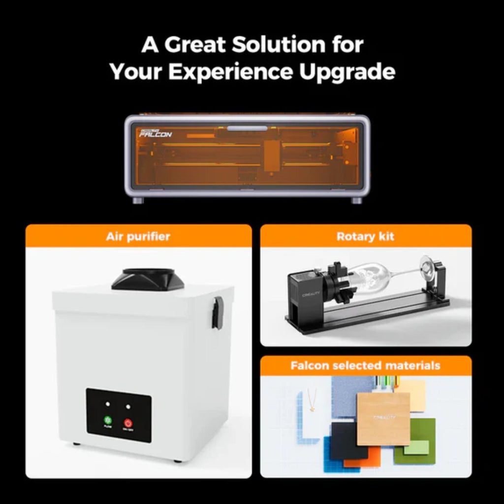 Creality Falcon A1 10W Laser Engraver, 80W Powerful Output, Fully Enclosed
