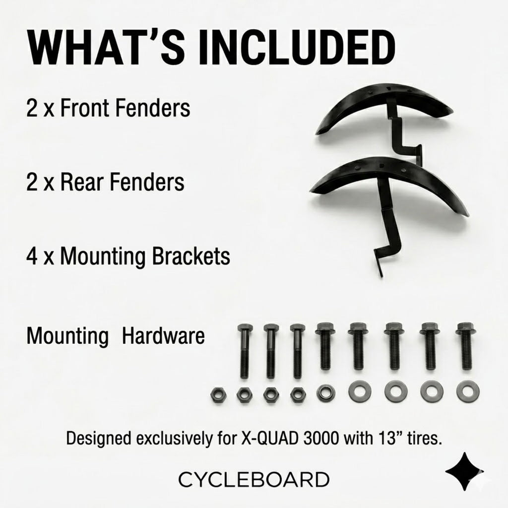 FENDER KIT | 13" TIRE | X-QUAD