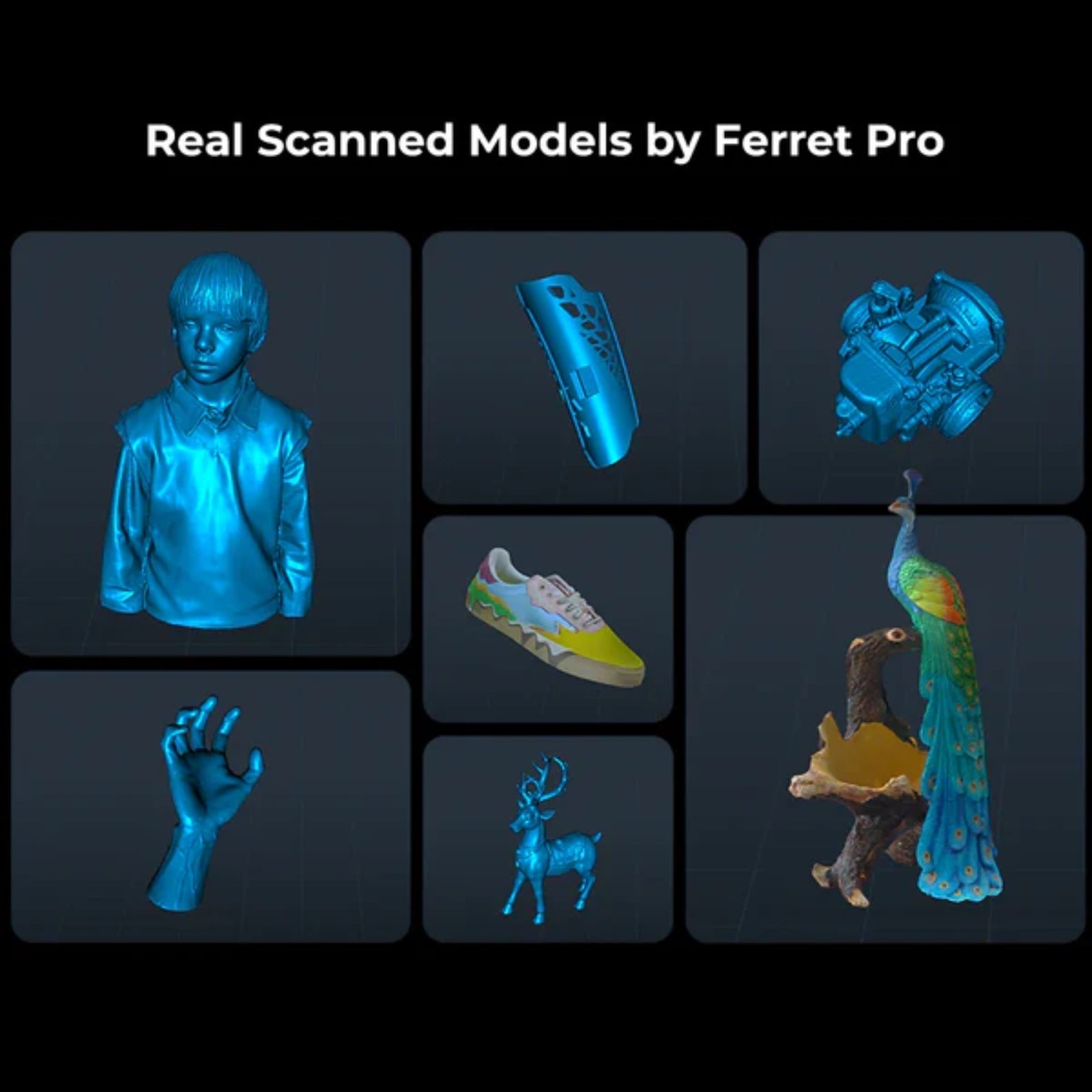 Creality CR-Scan Ferret Pro 3D Scanner Wireless 0.1mm Accuracy 3D Printing Use