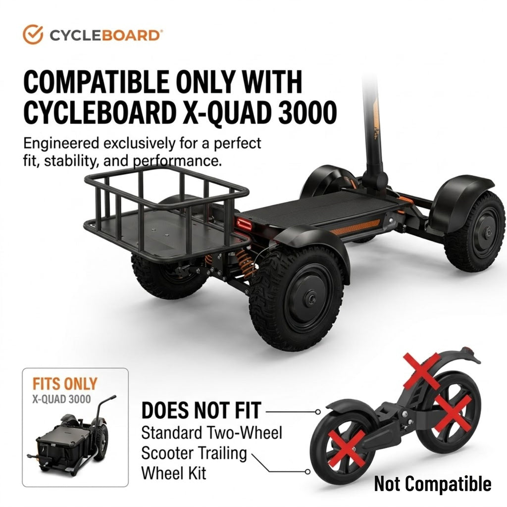 REAR BRACKET & CARGO BASKET COMBO | X-QUAD 3000